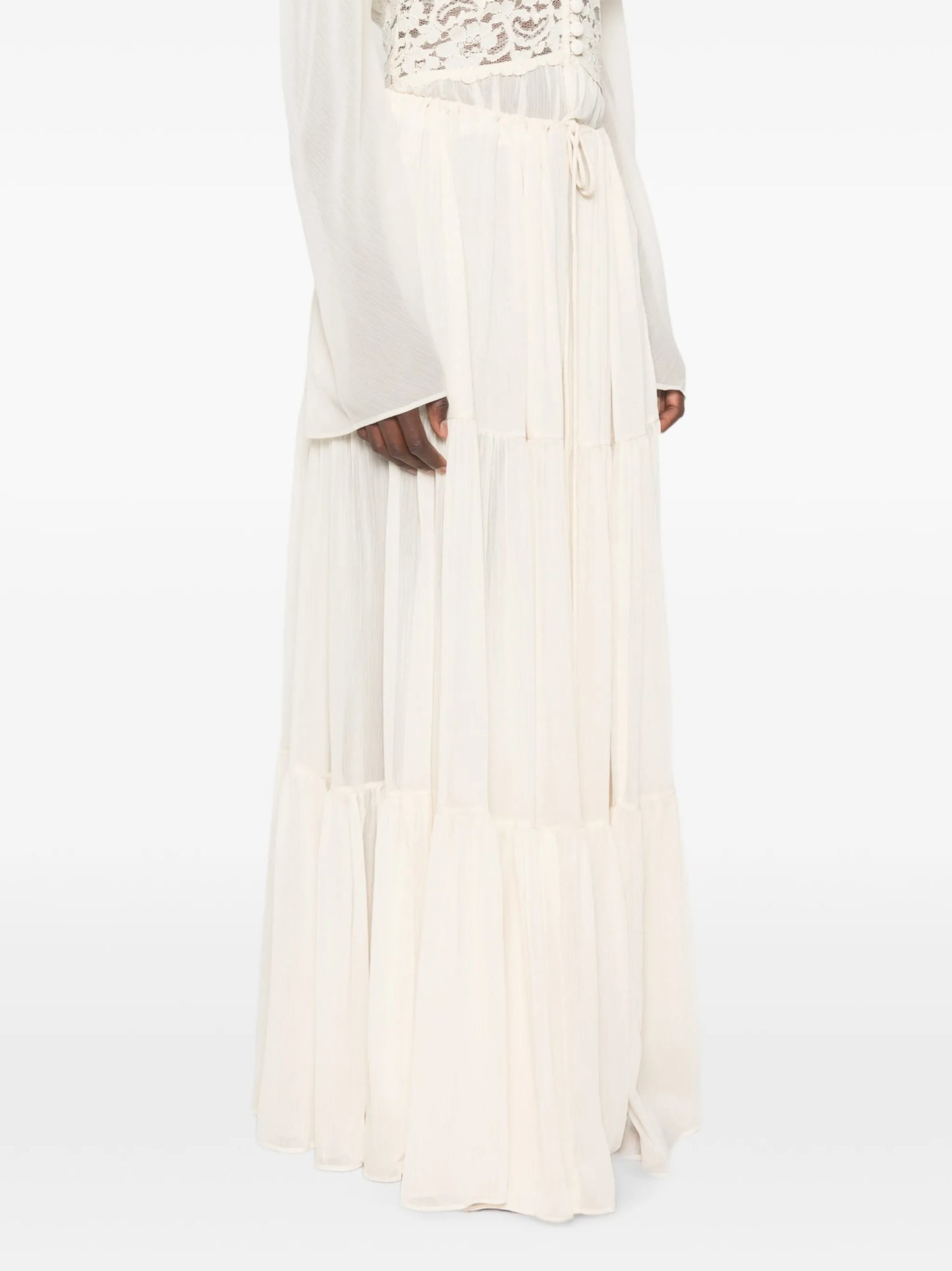 Alessandra tiered maxi skirt