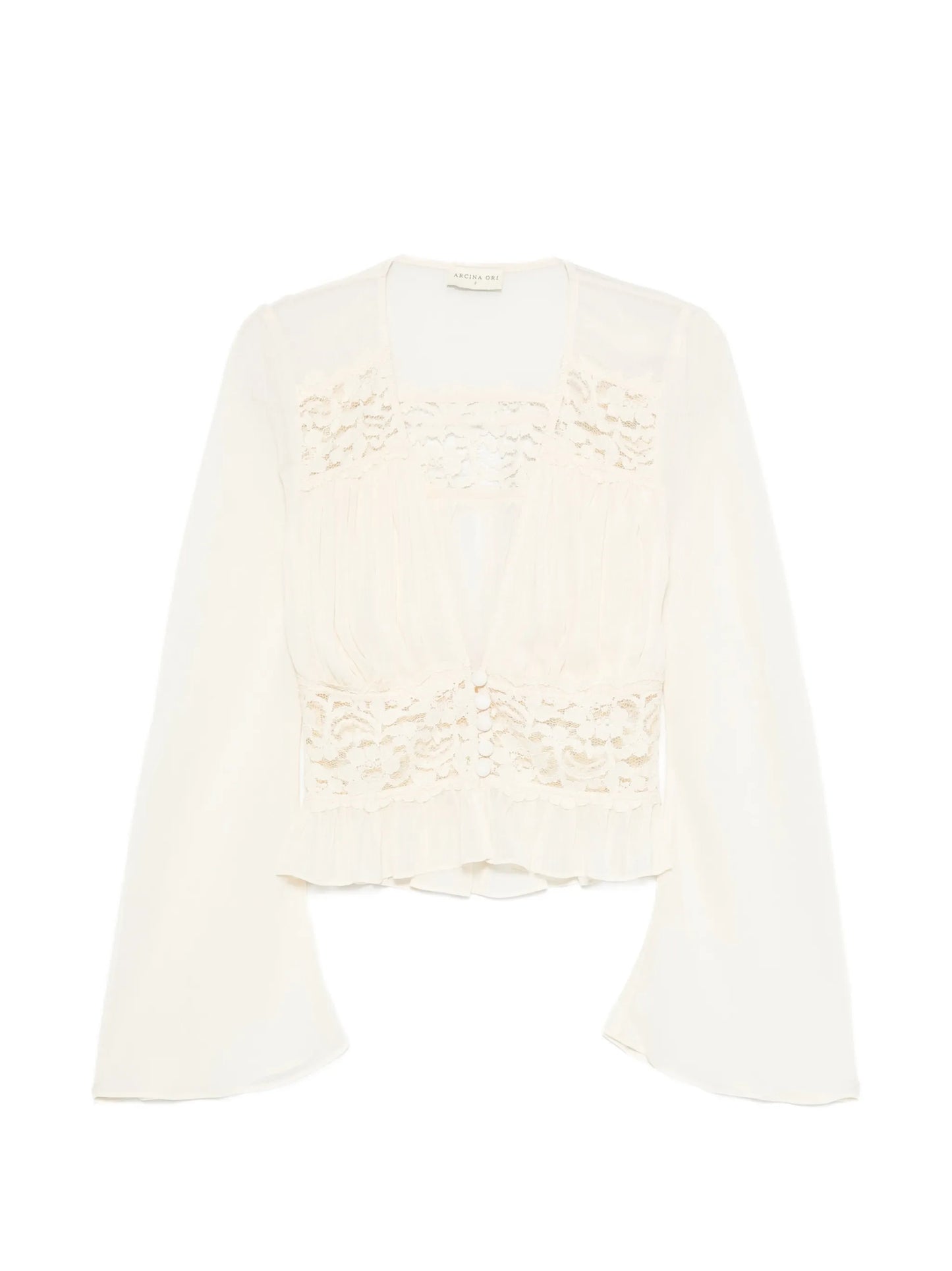 Alessandra lace-trim top