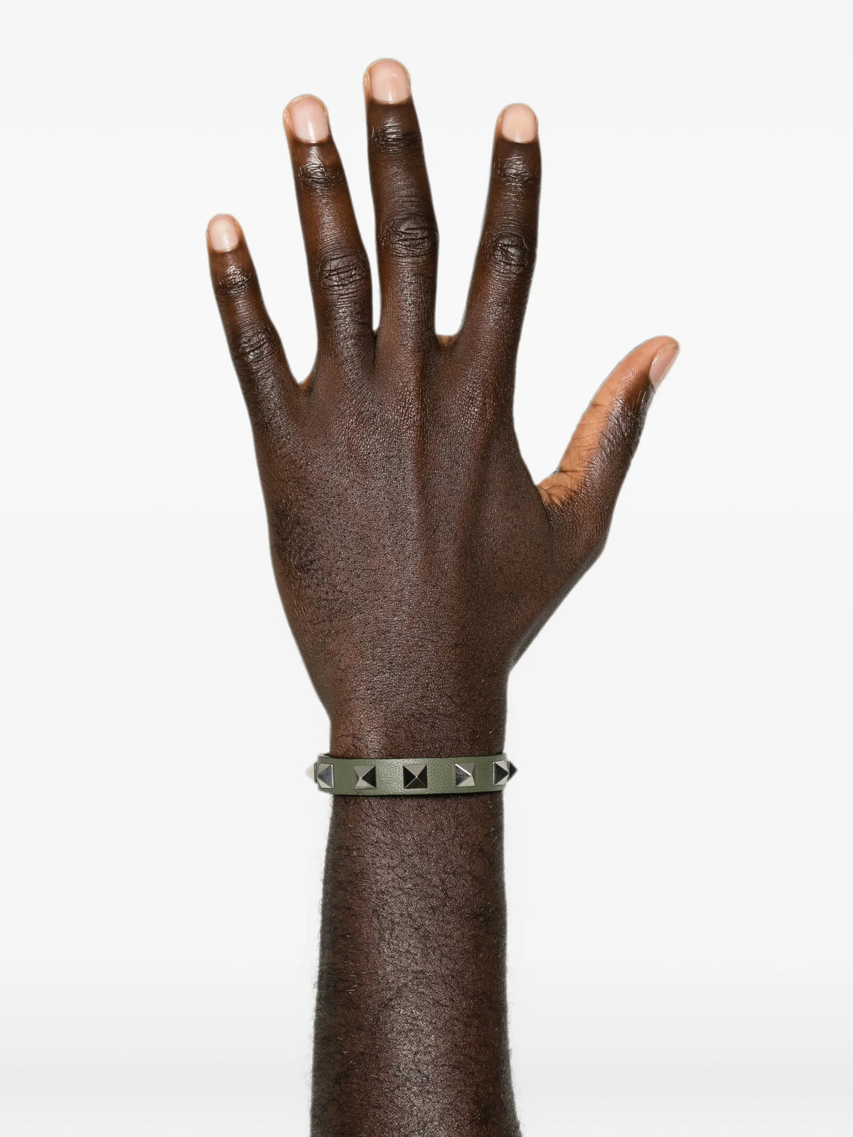 Rockstud leather bracelet