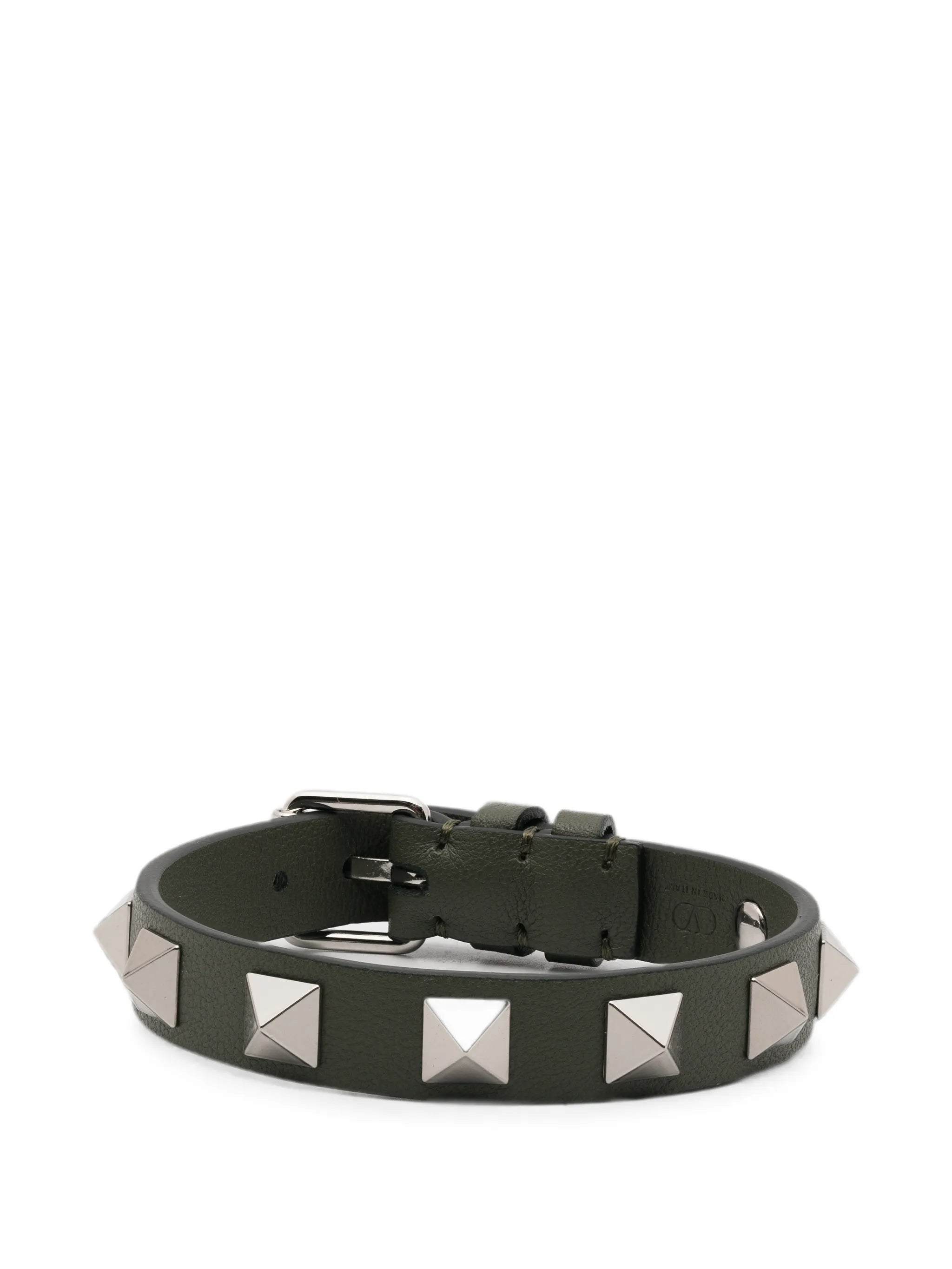 Rockstud leather bracelet