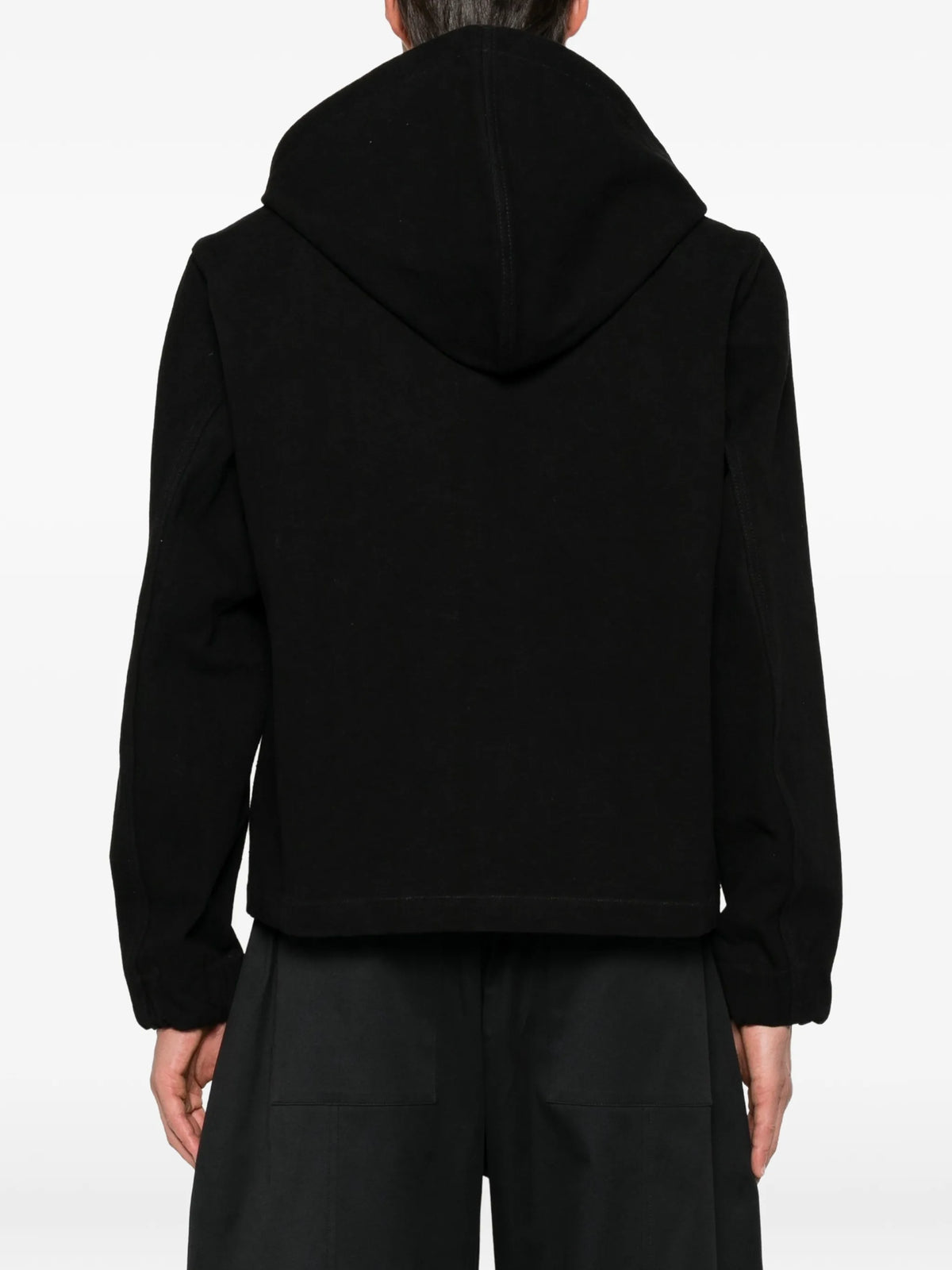 drawstring-hood zip-up jacket