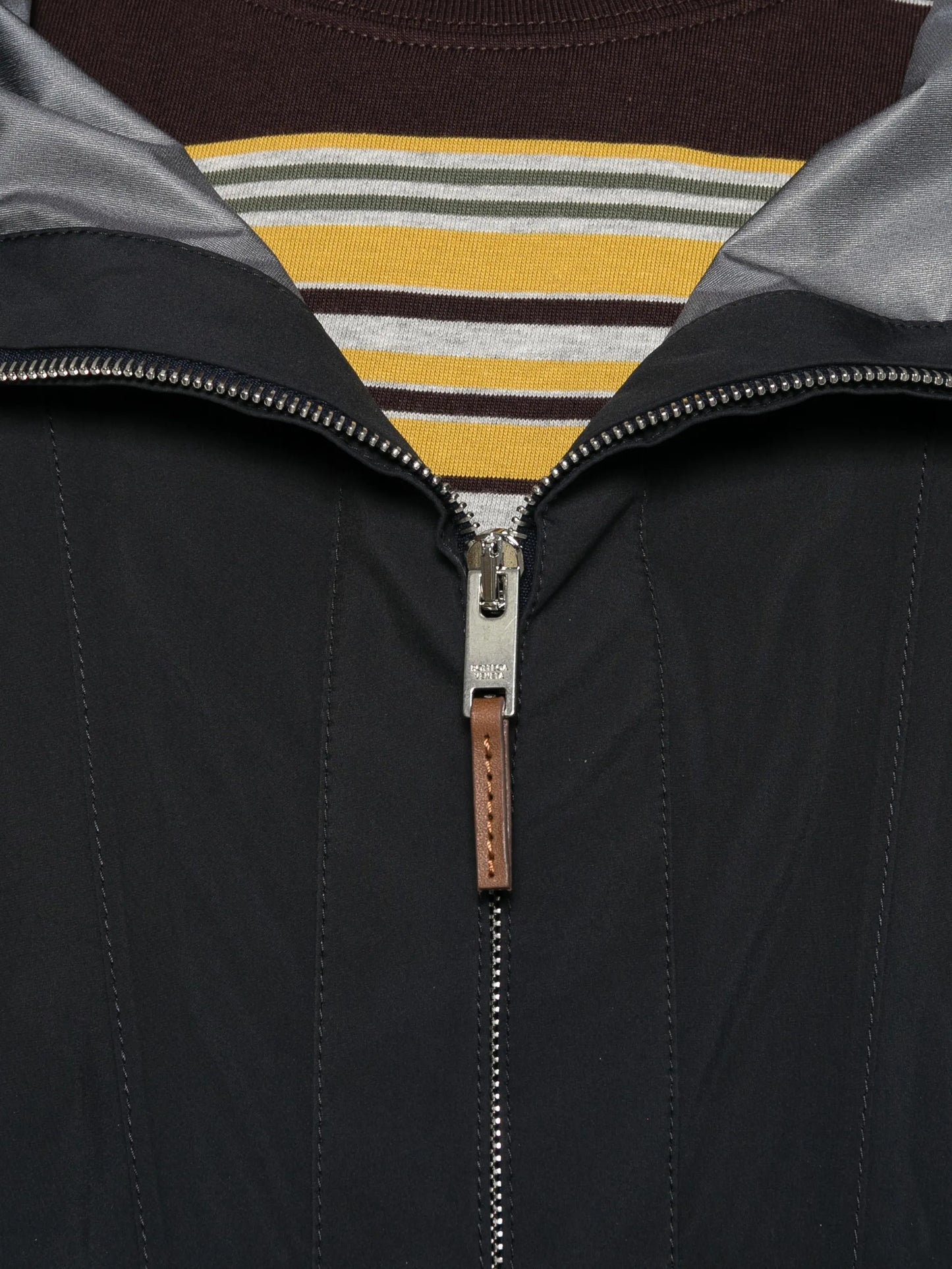 zip-up hooded jacket