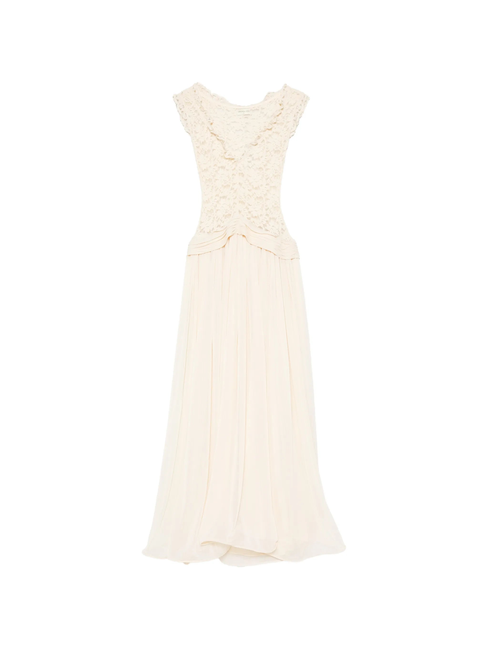 Arabella cap-sleeve maxi dress