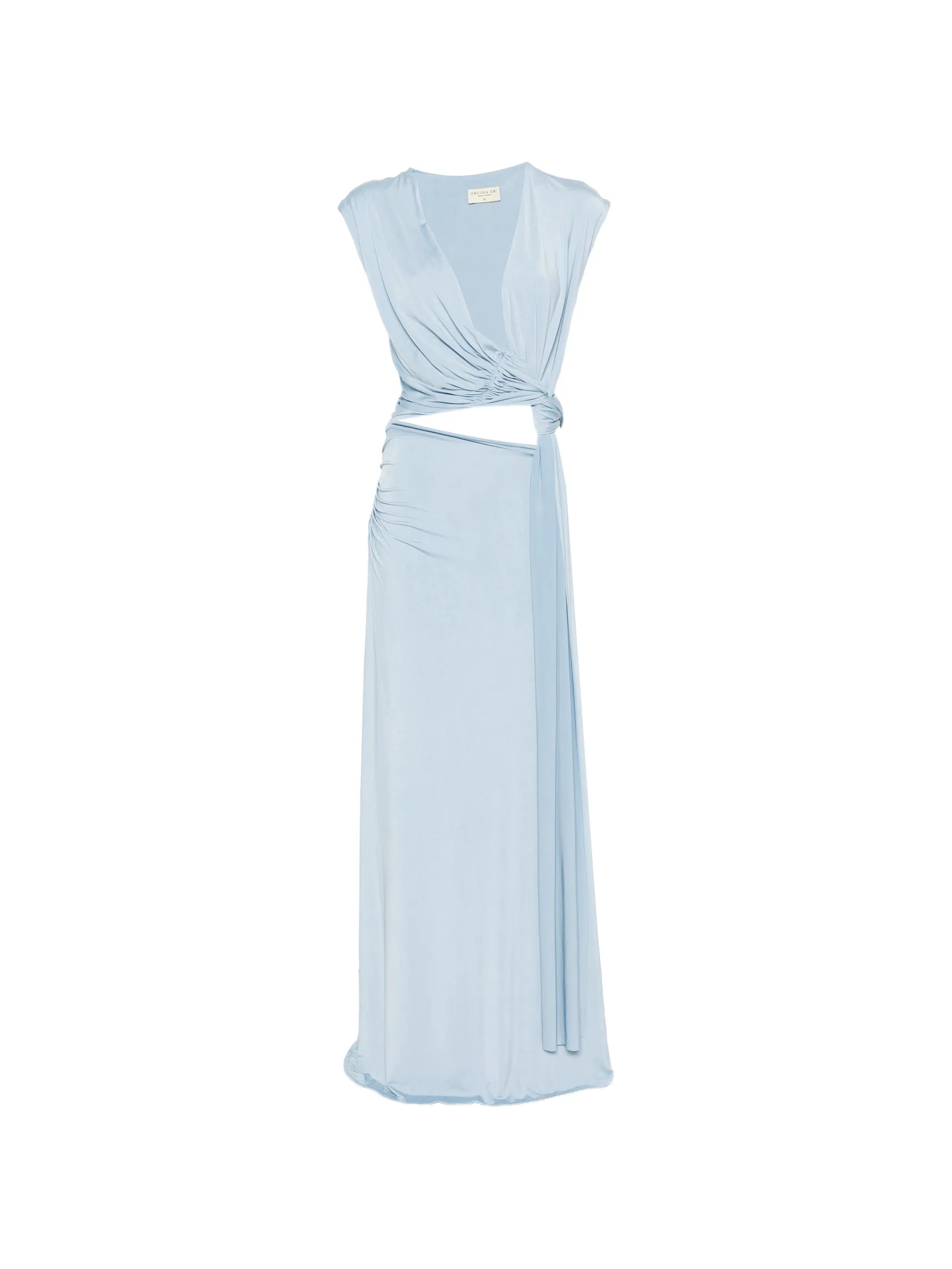 Jade wrap-style dress