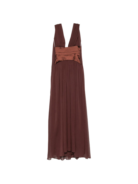 Ramona draped-panel maxi dress