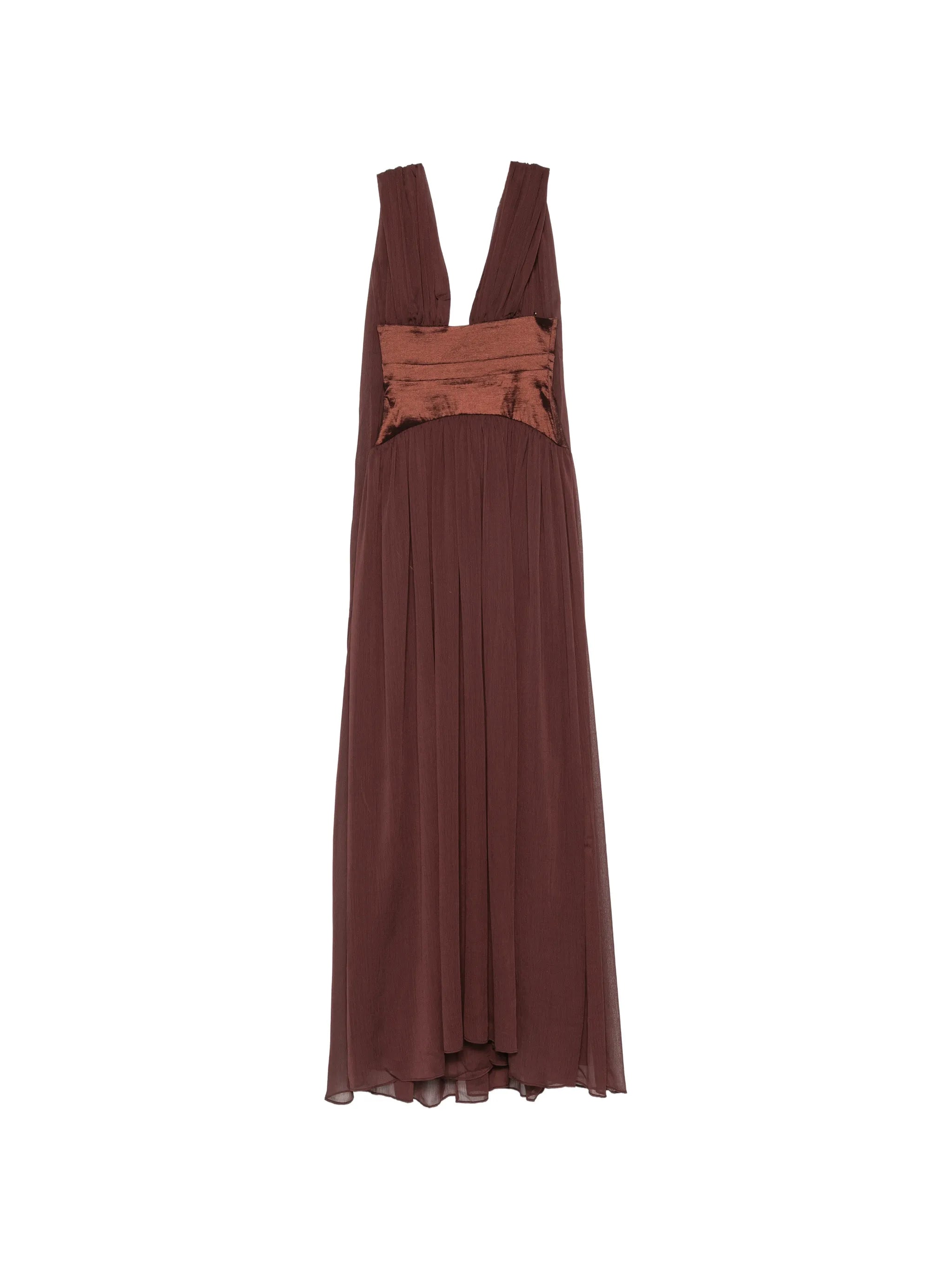 Ramona draped-panel maxi dress
