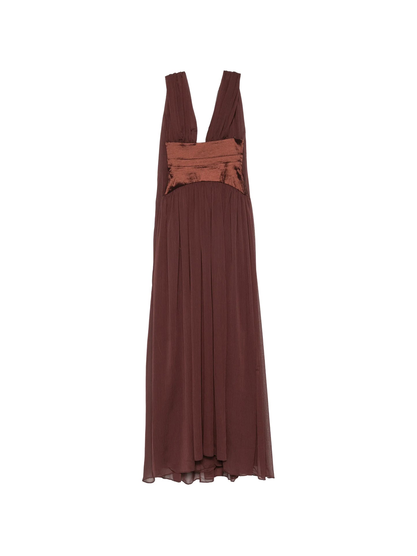 Ramona draped-panel maxi dress