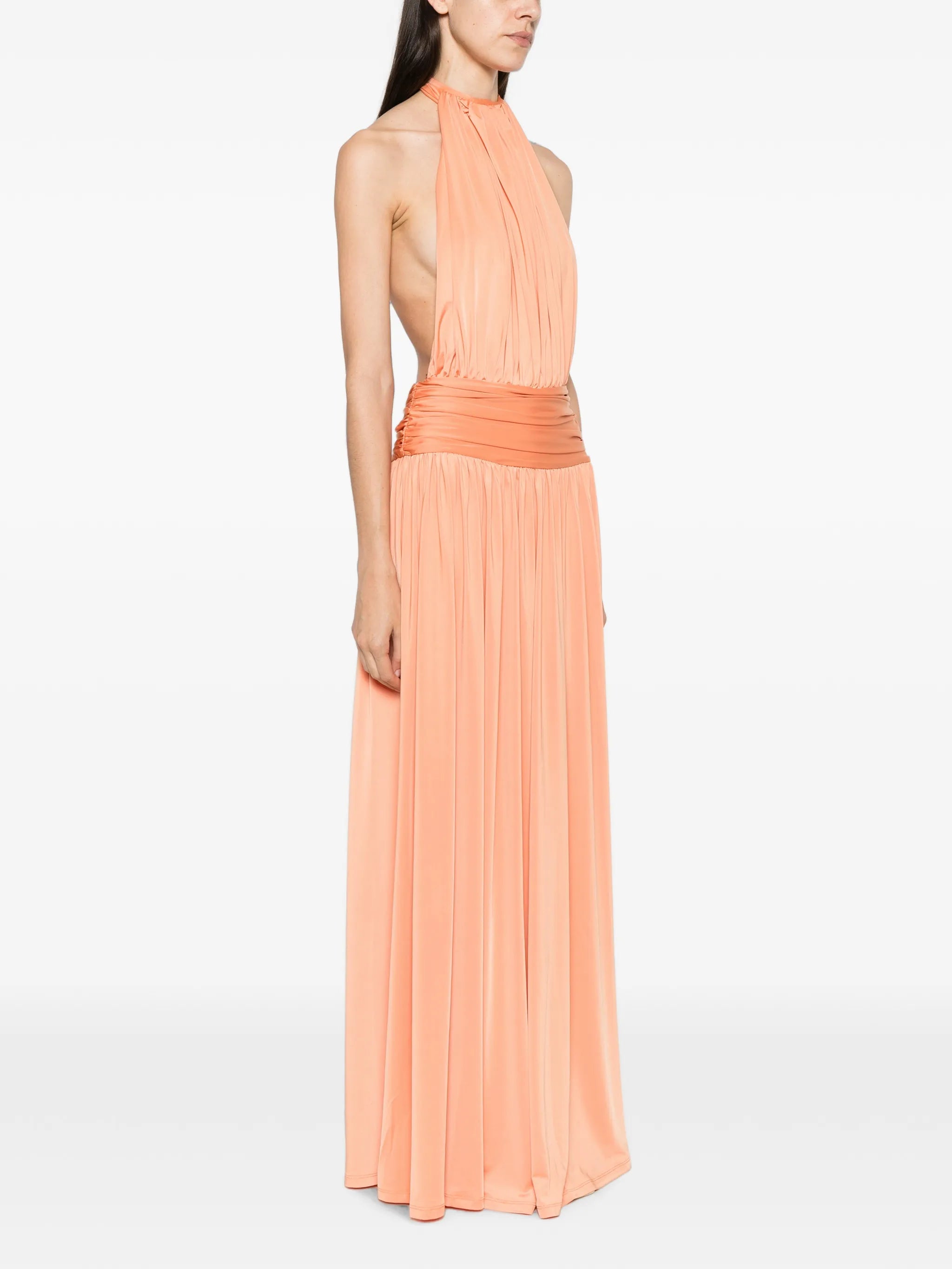 Santina halterneck maxi dress