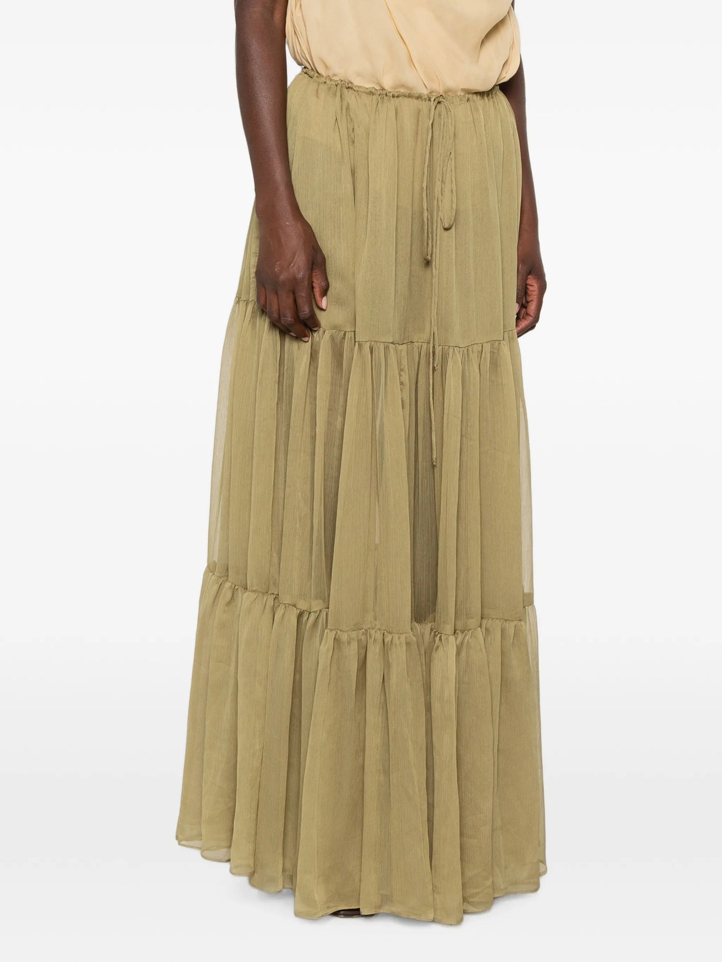 Sabrina tiered maxi skirt