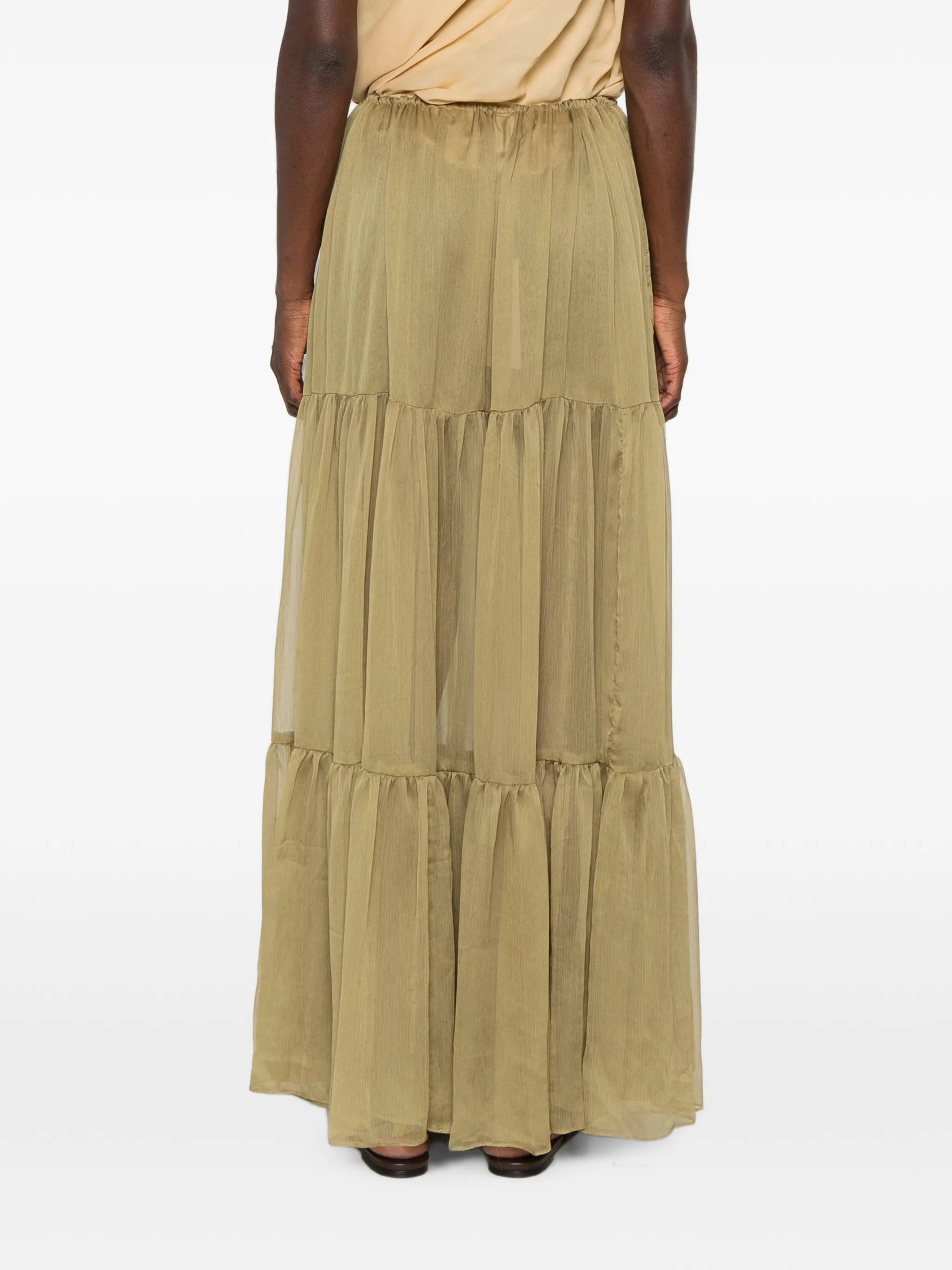 Sabrina tiered maxi skirt
