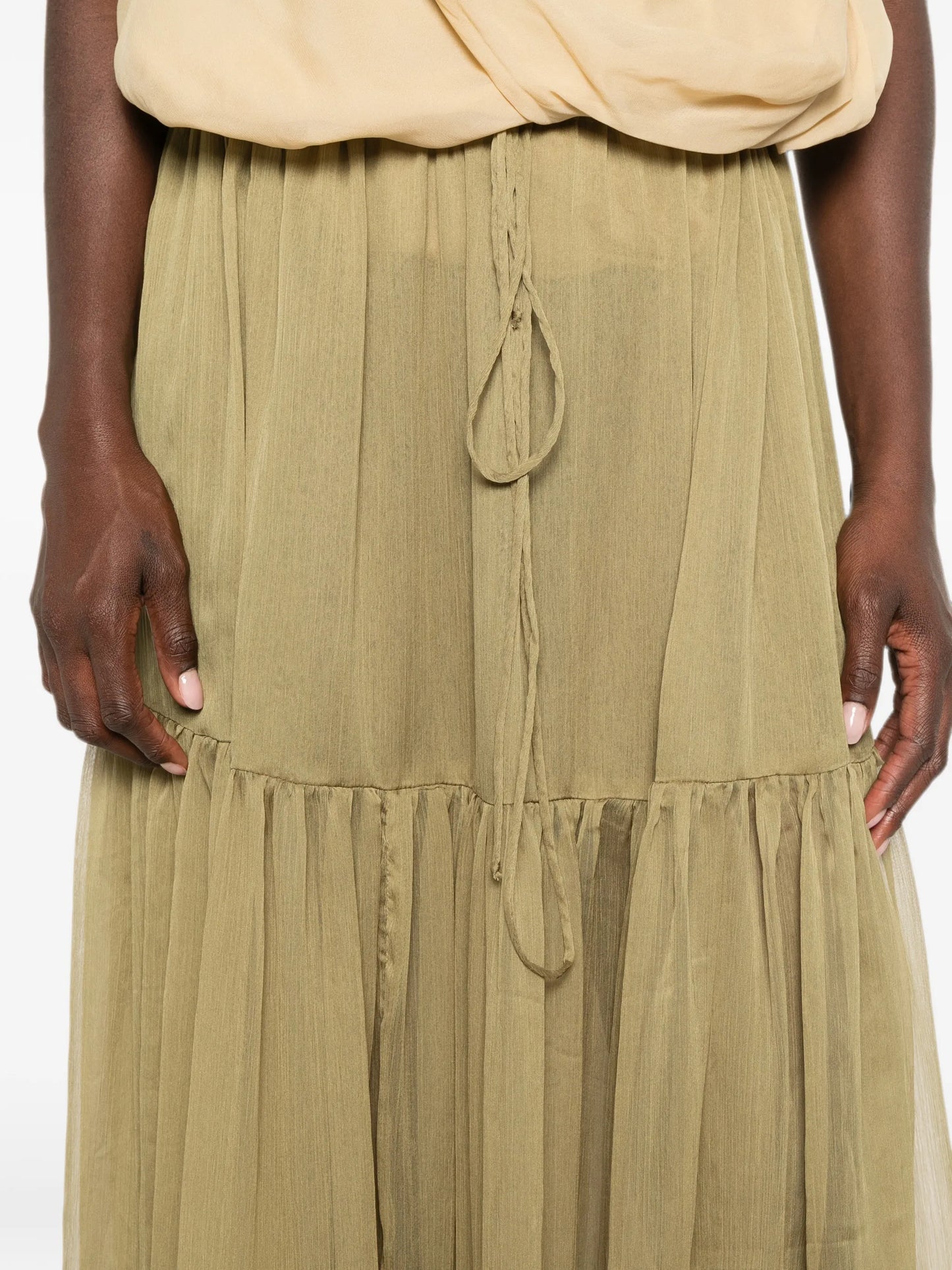 Sabrina tiered maxi skirt