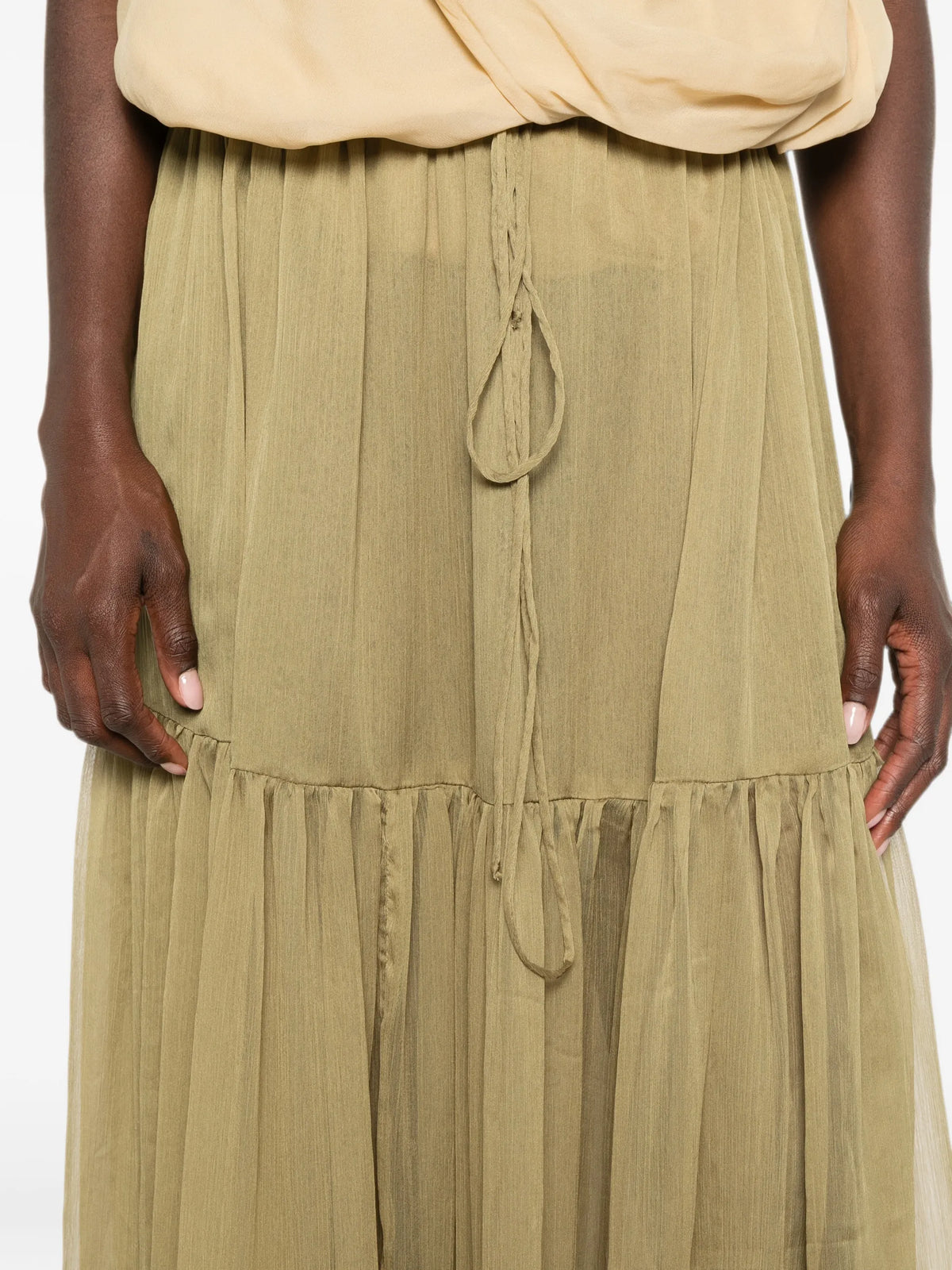 Sabrina tiered maxi skirt