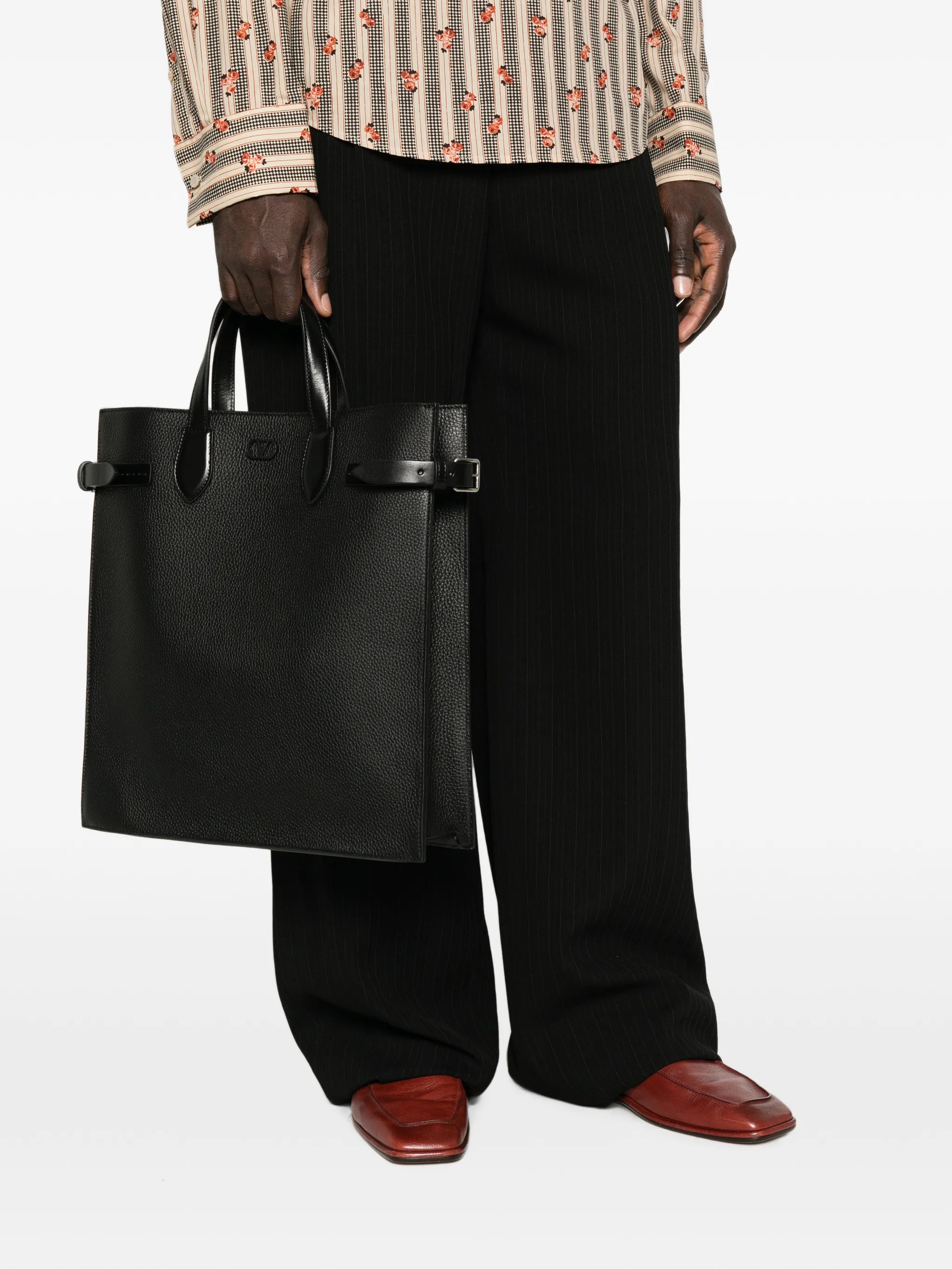 Antibes medium tote bag in grained leather