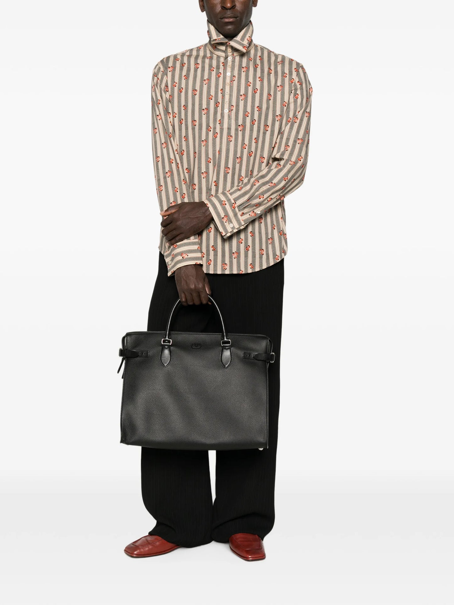 Antibes pebbled leather holdall bag