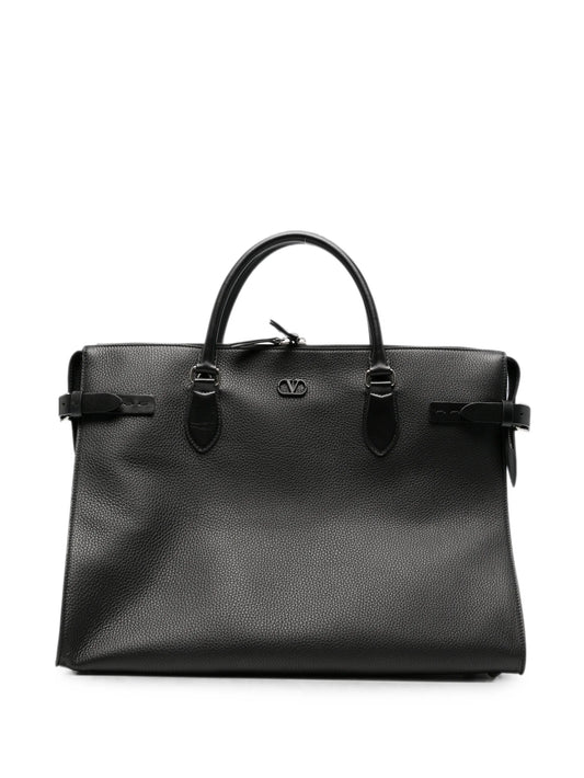 Antibes pebbled leather holdall bag