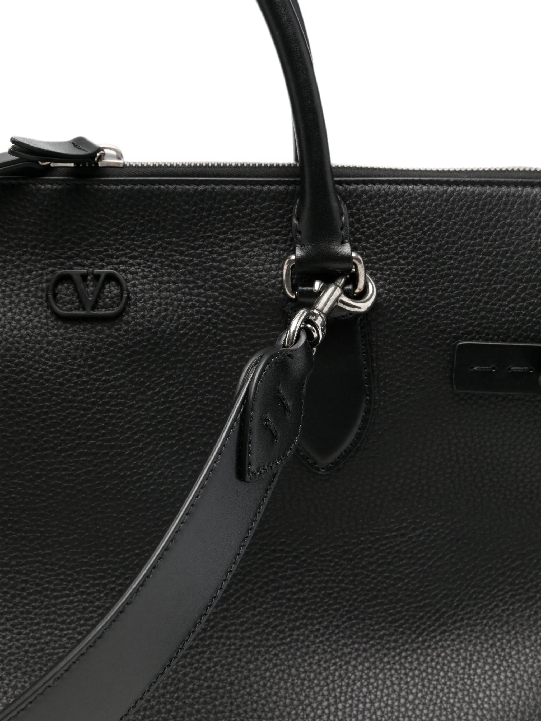 Antibes pebbled leather holdall bag