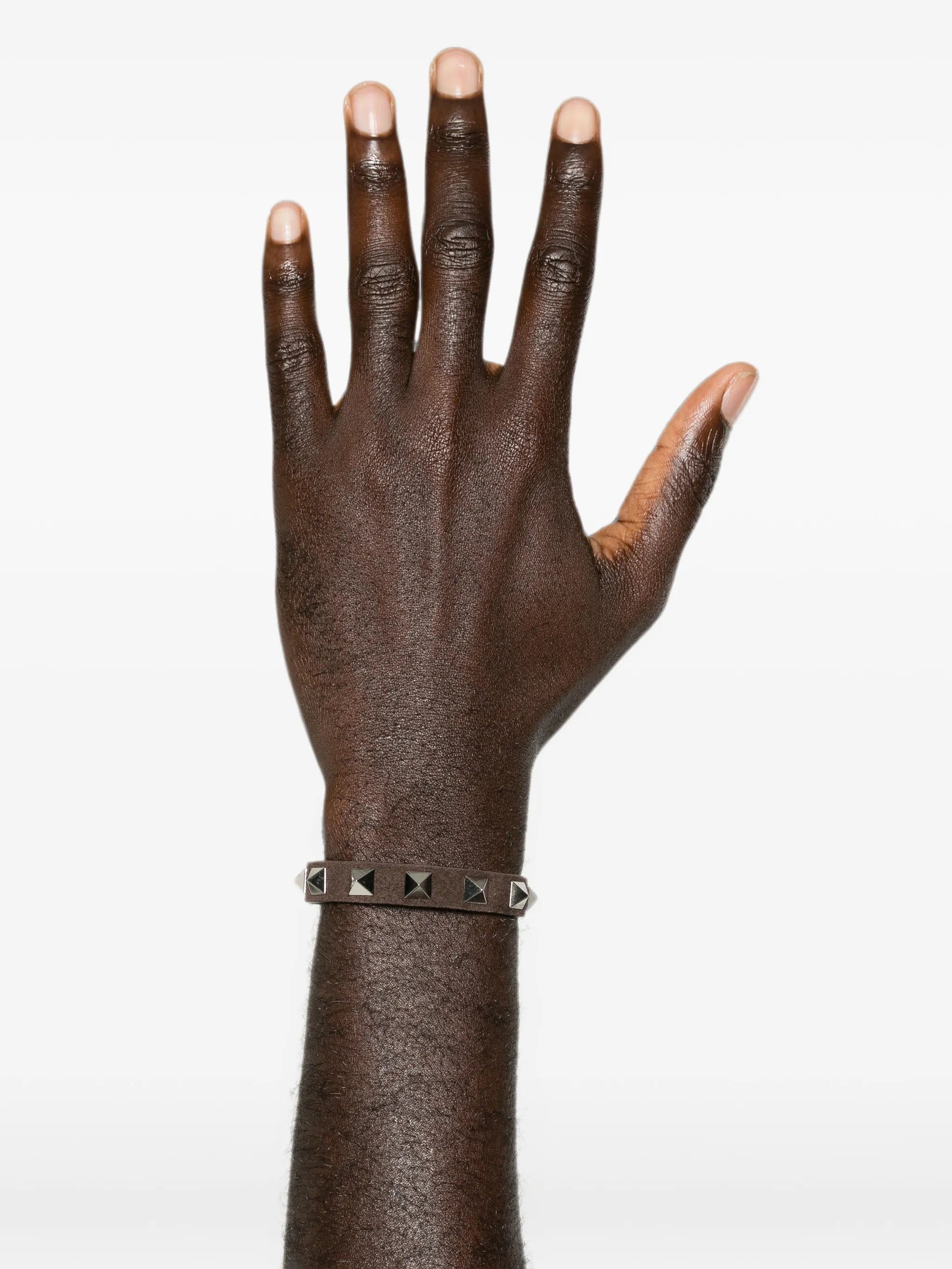 Rockstud leather bracelet