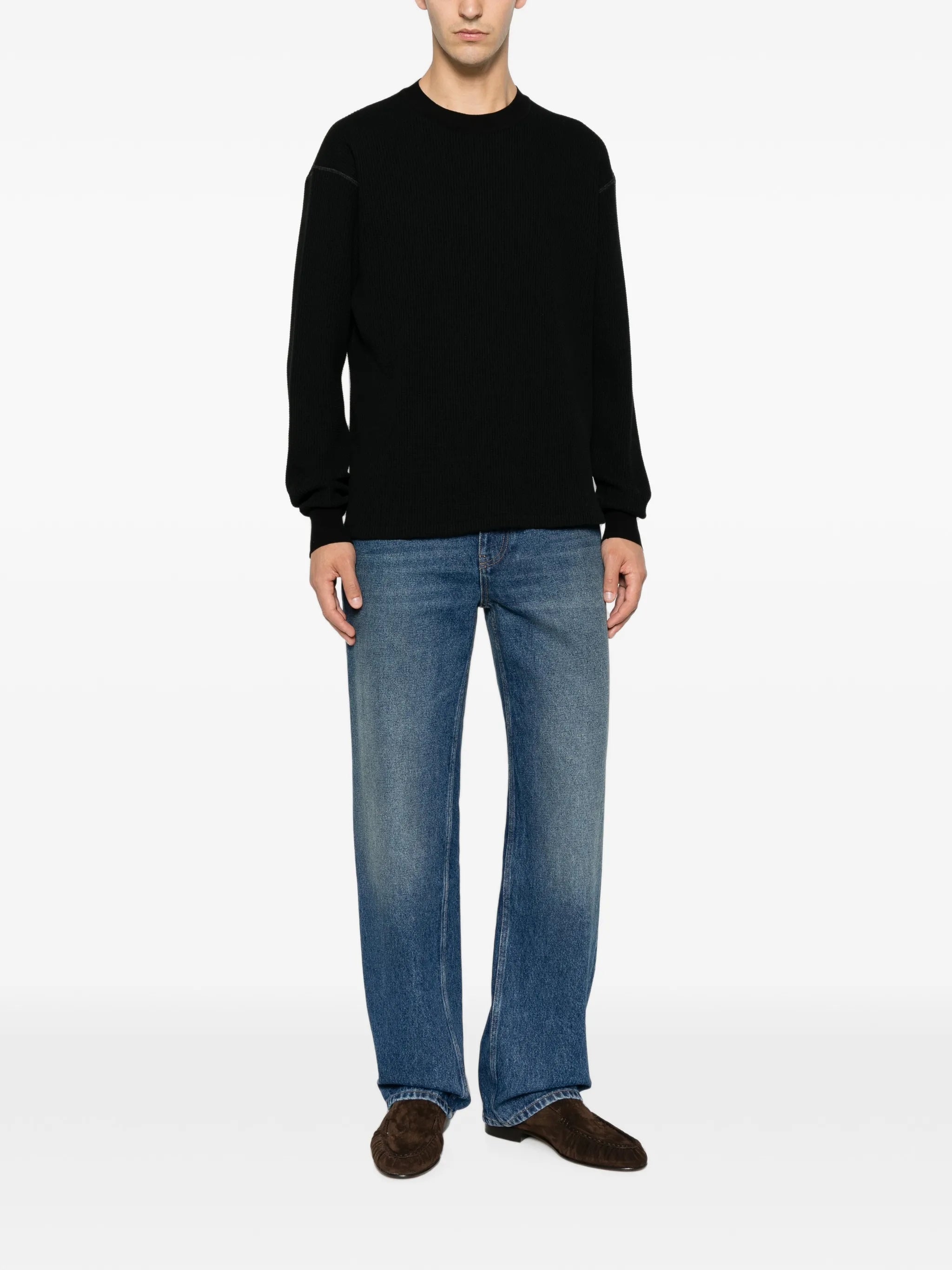 Masaki waffle-knit sweater
