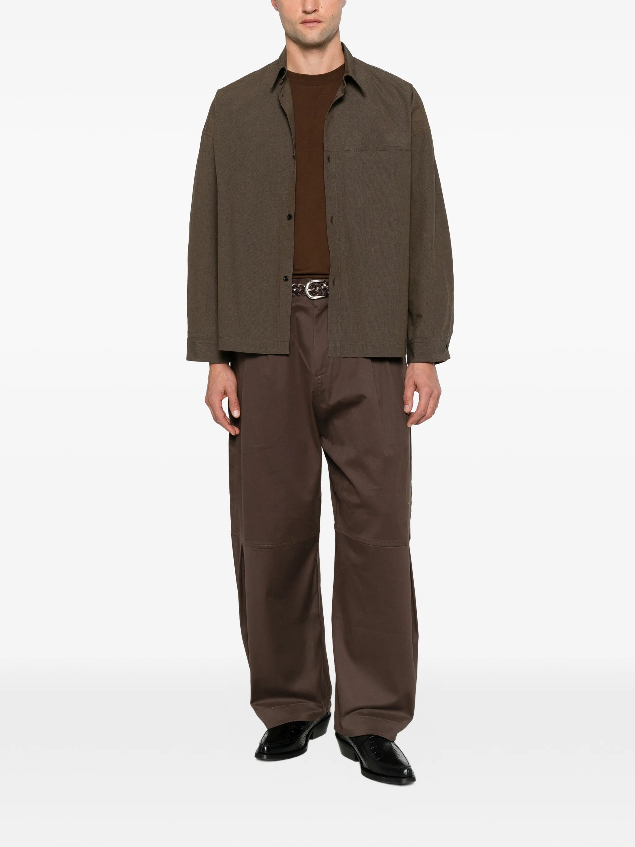 Zushi pleated trousers