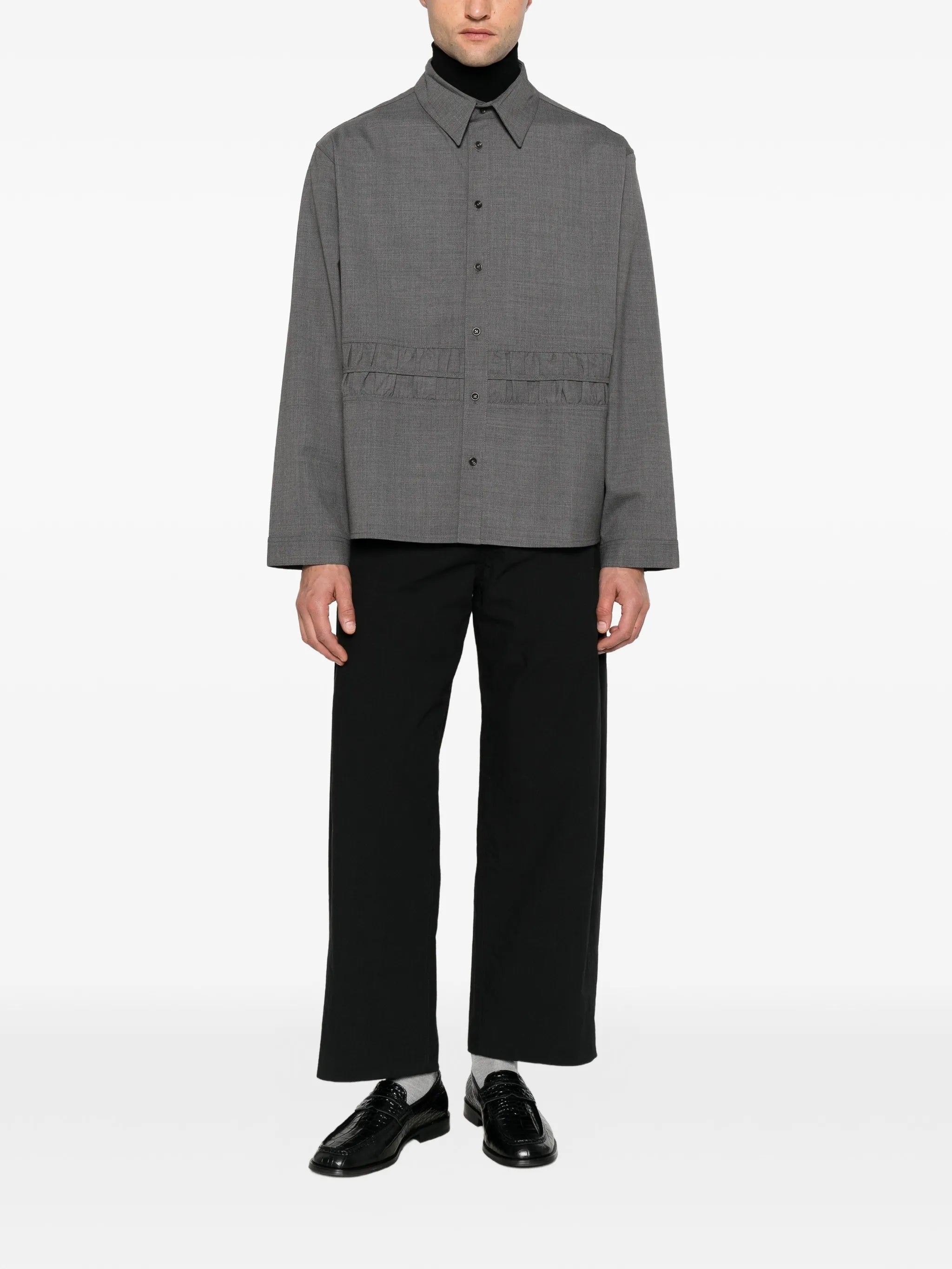 Fossil ruched-detail shirt