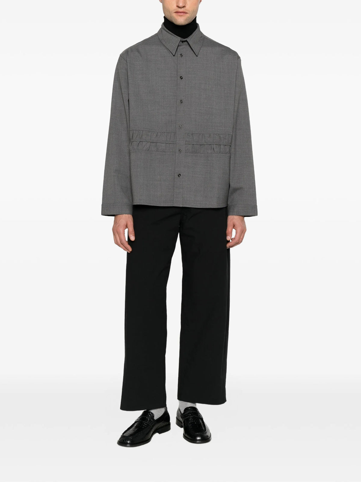 Fossil ruched-detail shirt