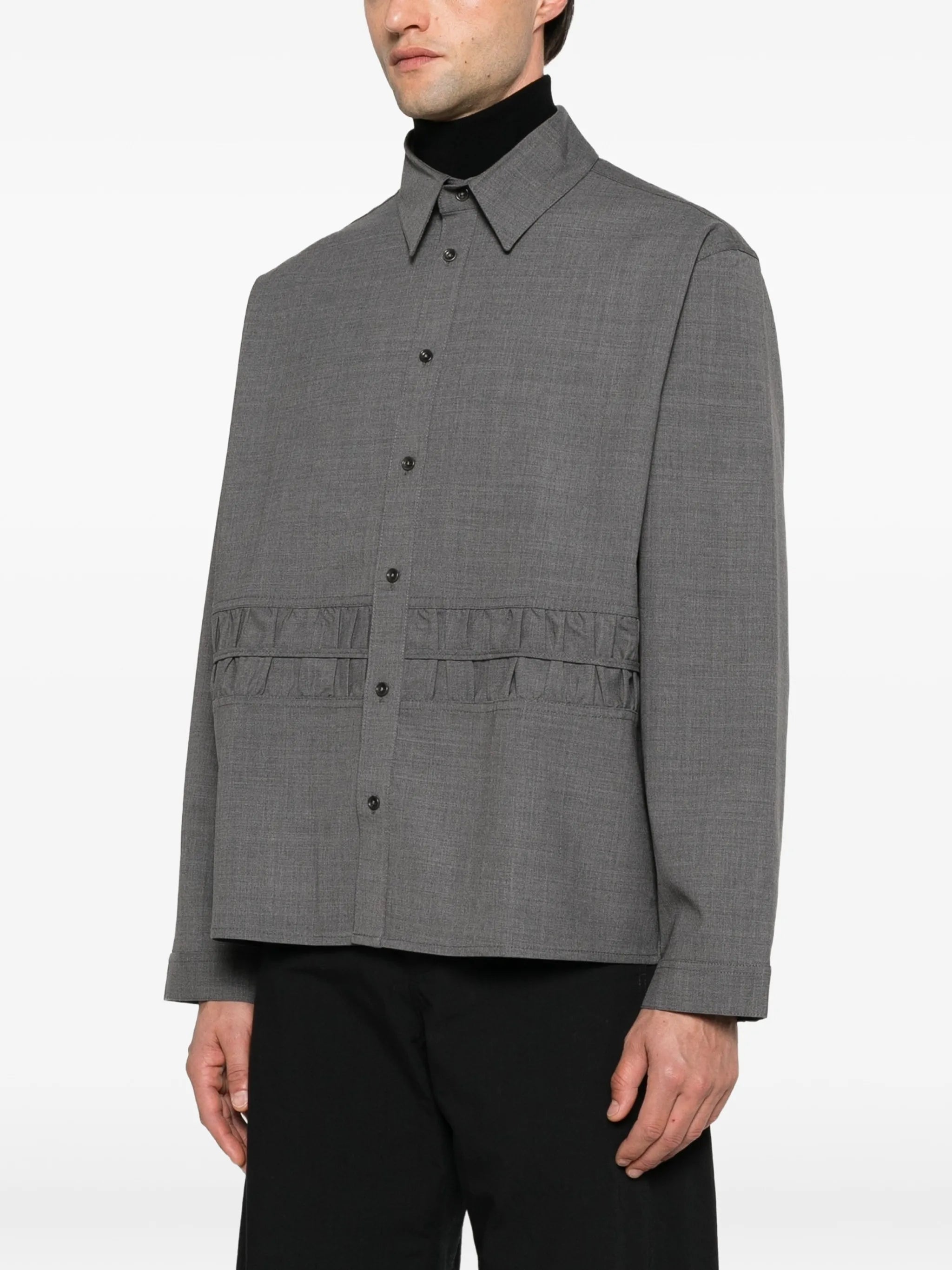 Fossil ruched-detail shirt