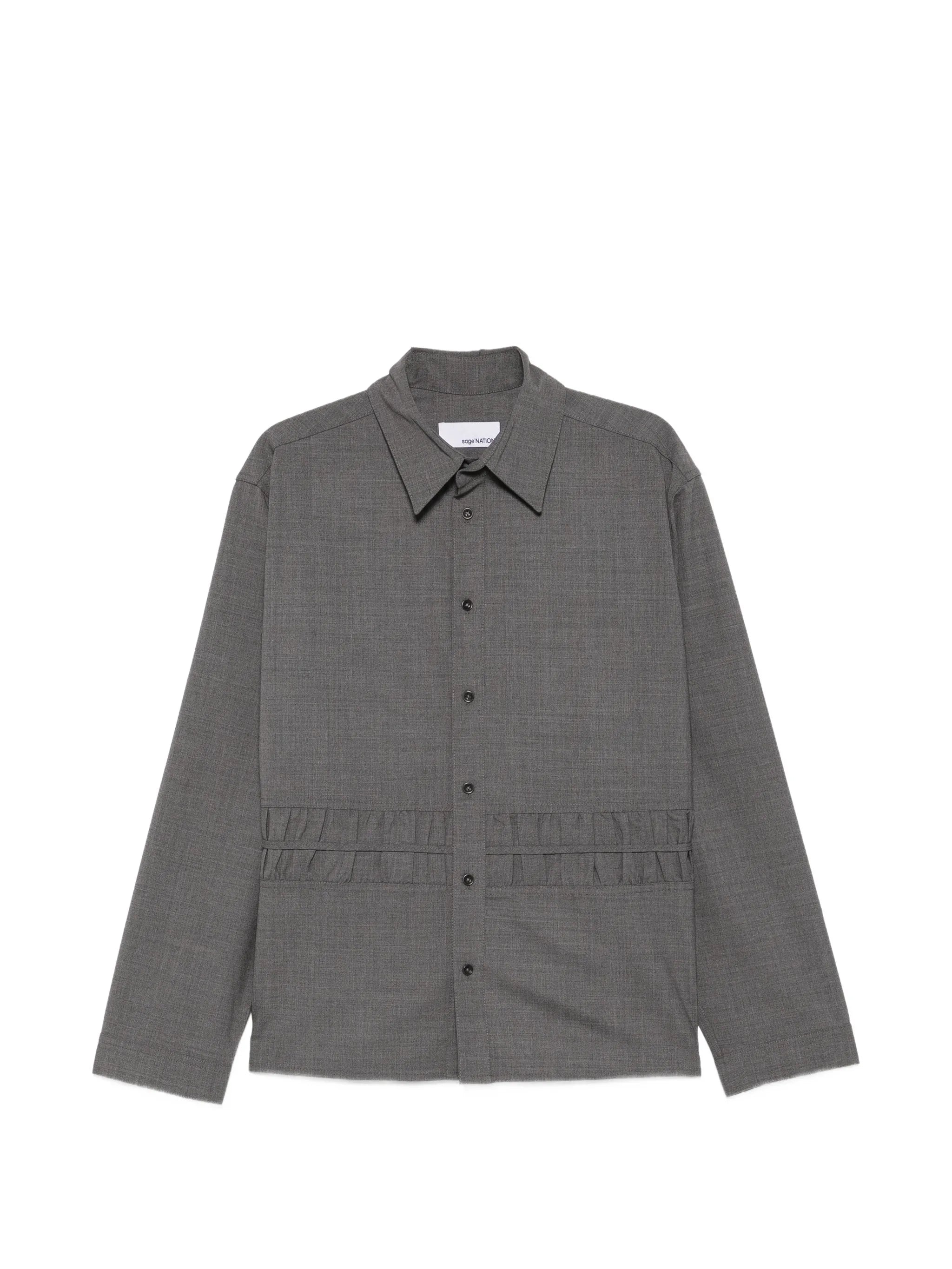 Fossil ruched-detail shirt