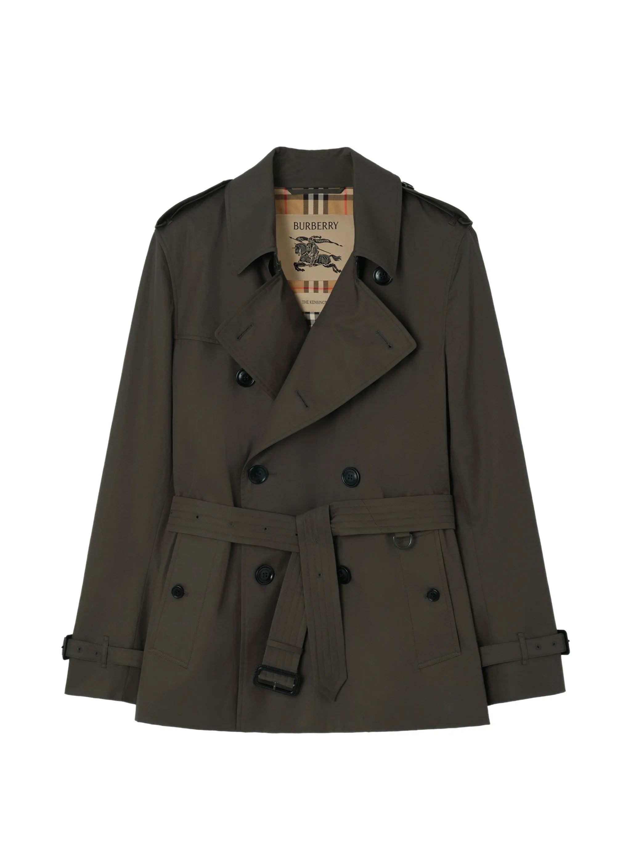 extra-short tropical gabardine Kensington trench coat