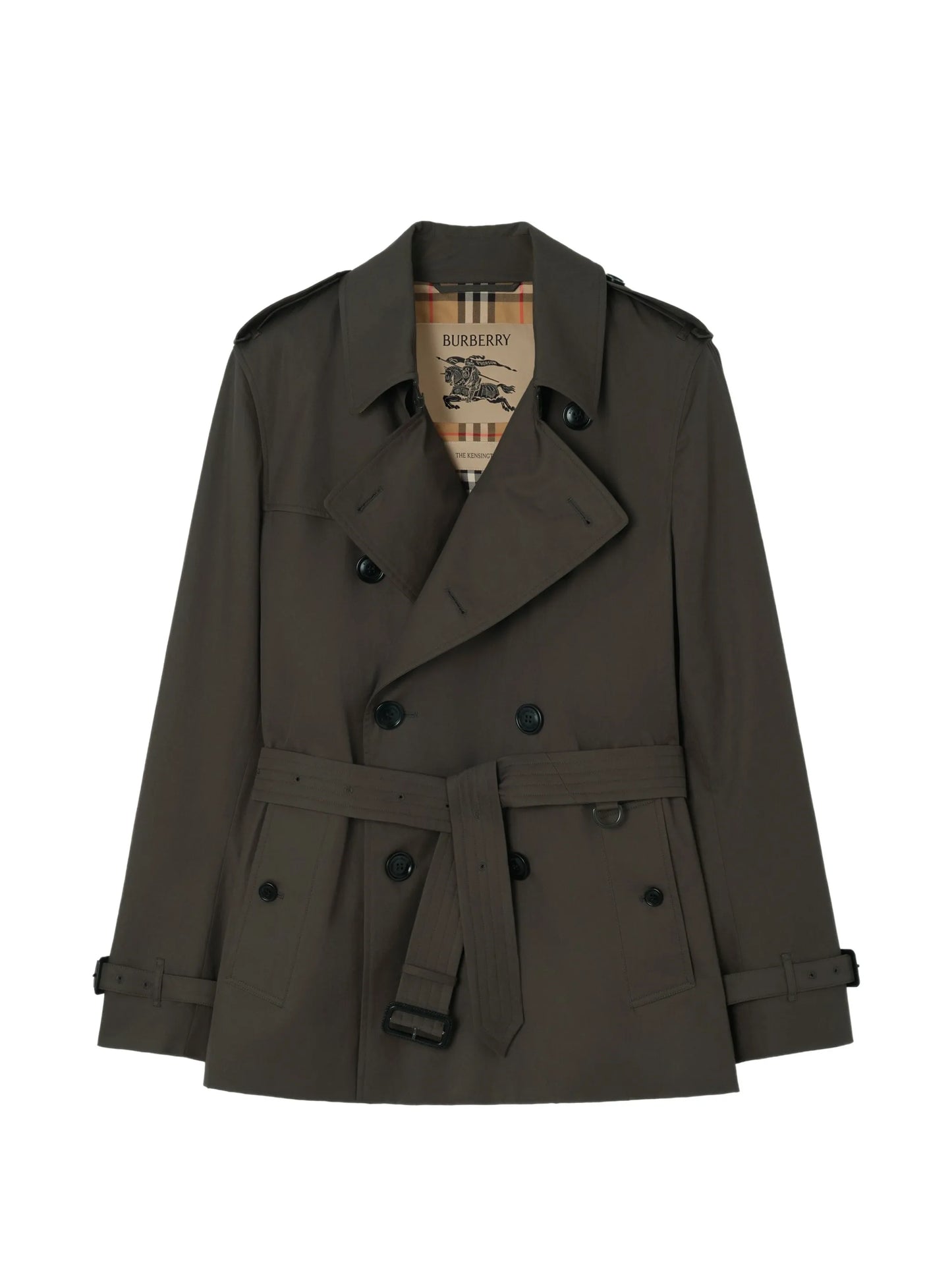 extra-short tropical gabardine Kensington trench coat