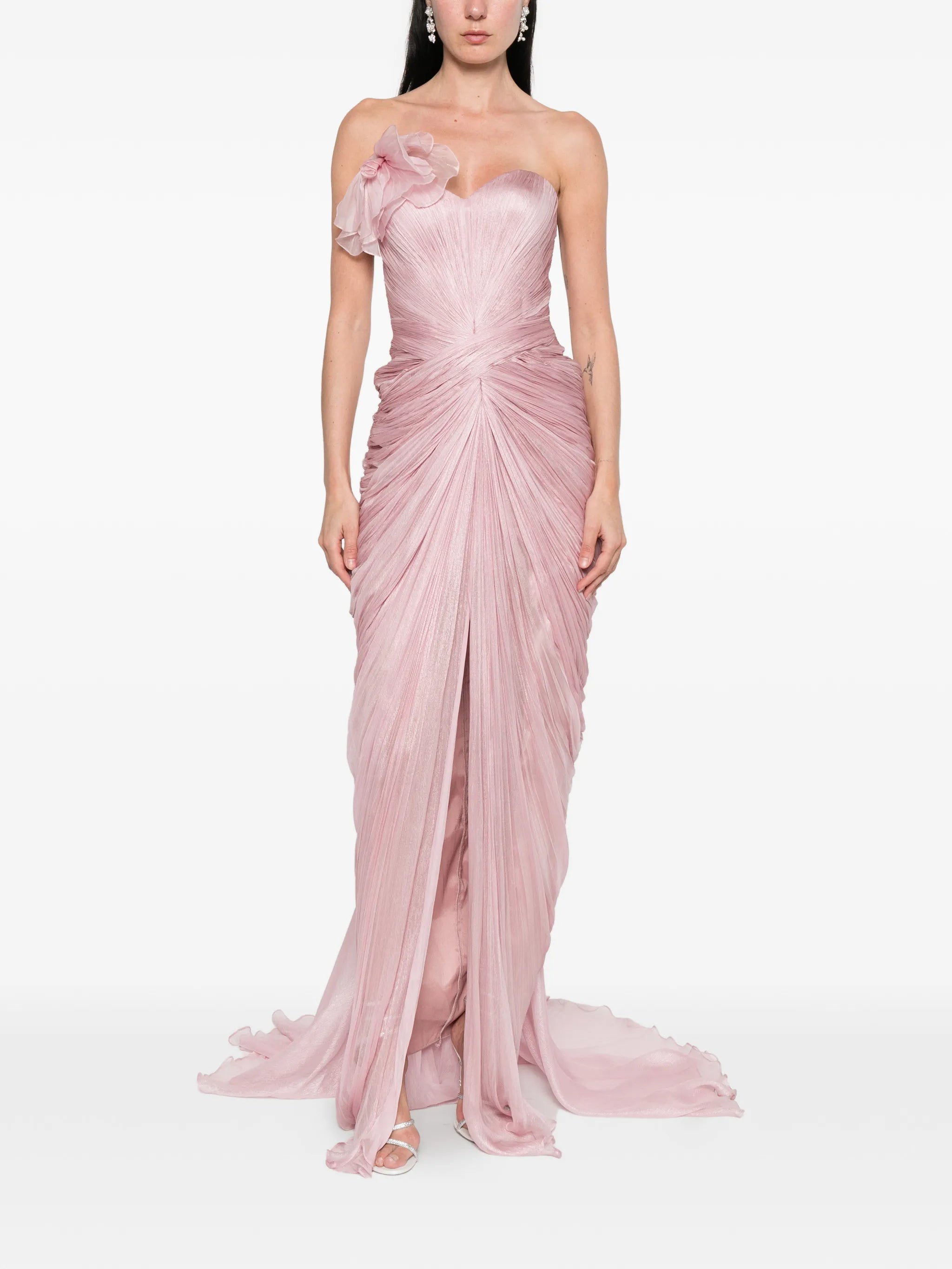 Suriel ruched maxi dress