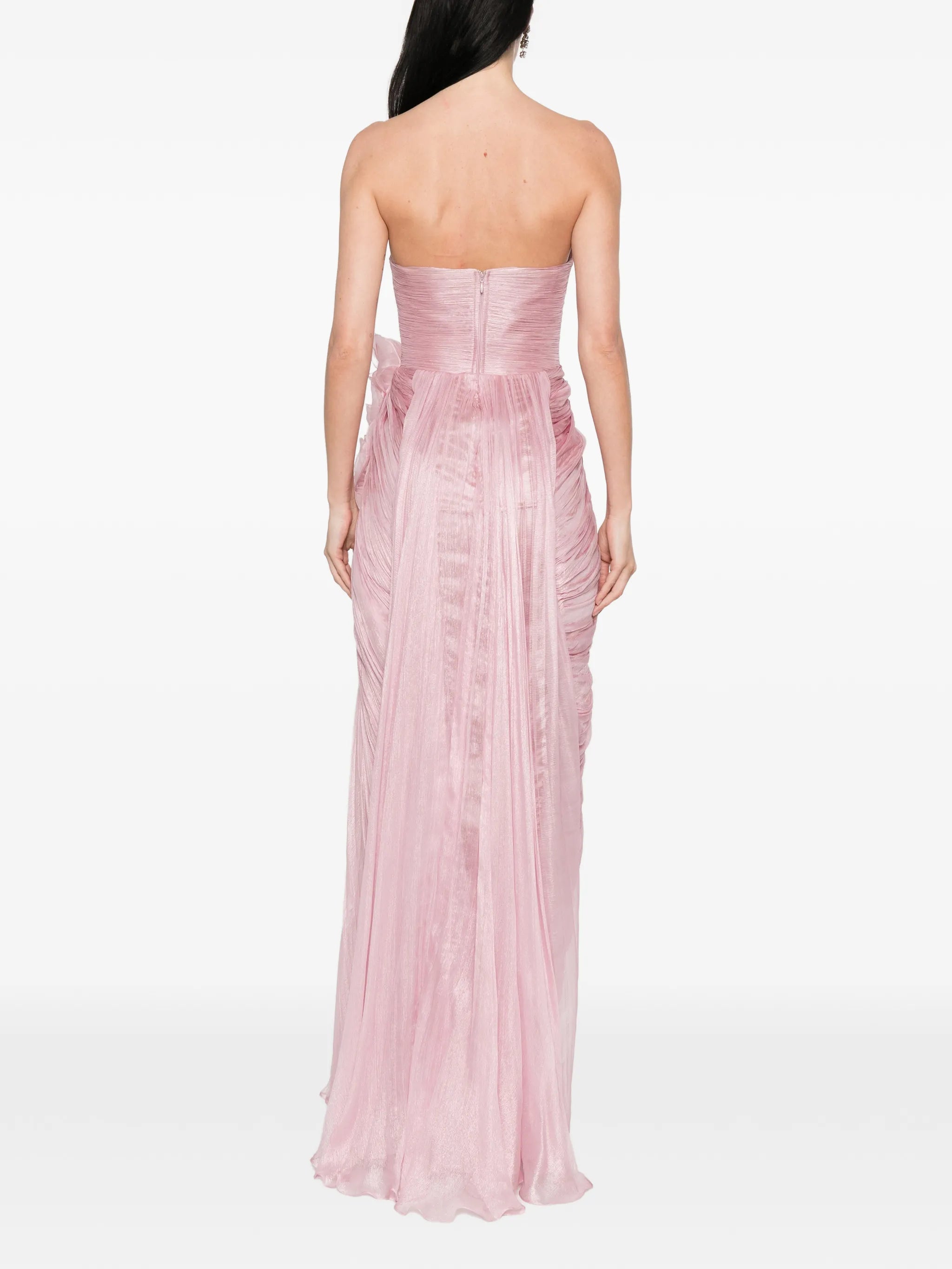 Rafael flower draped maxi dress