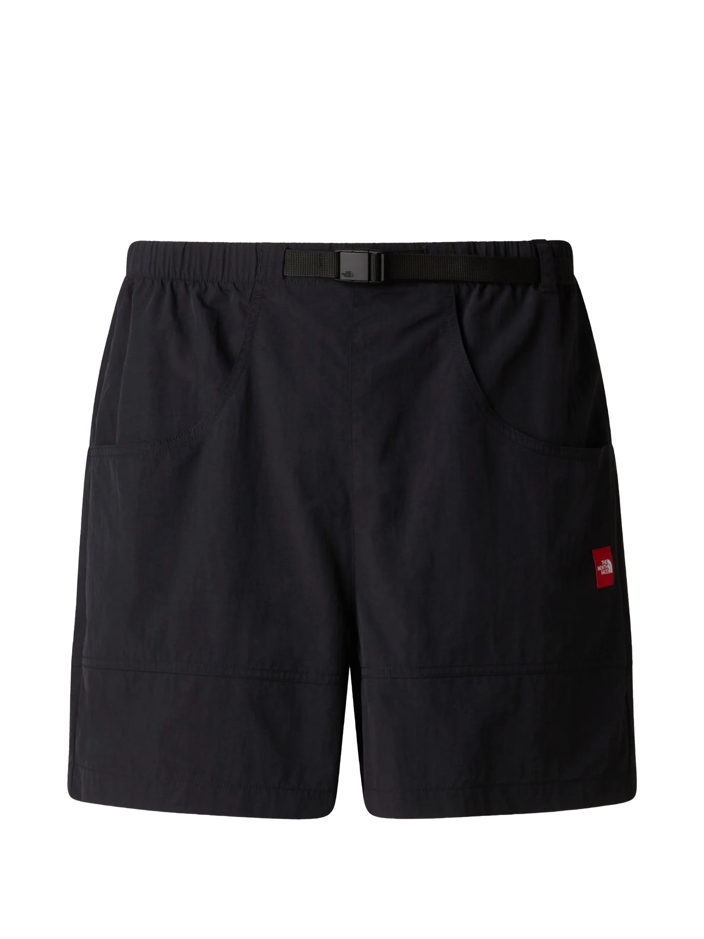 Red Box belted shorts
