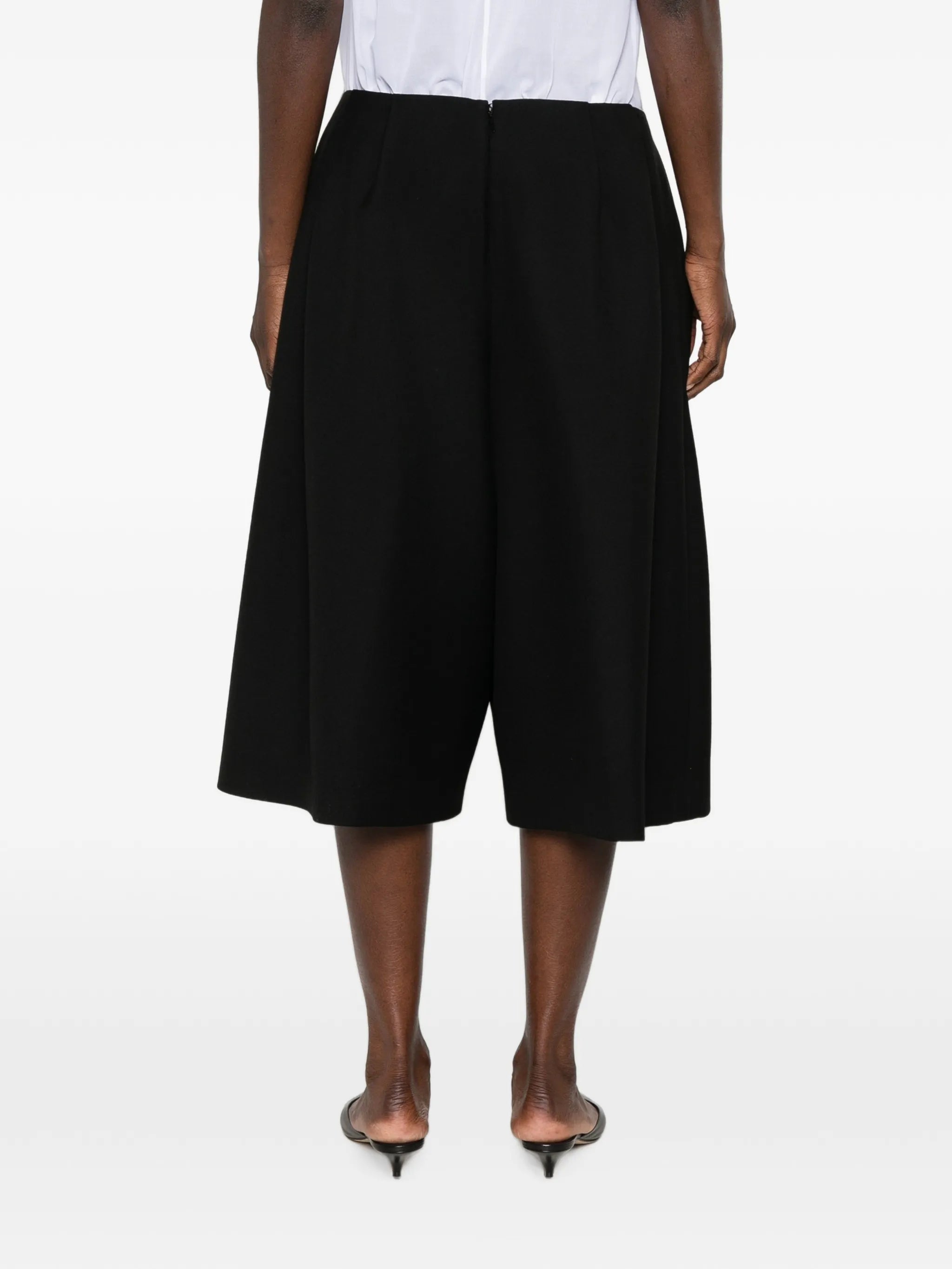 Fauna pleated tailored shorts