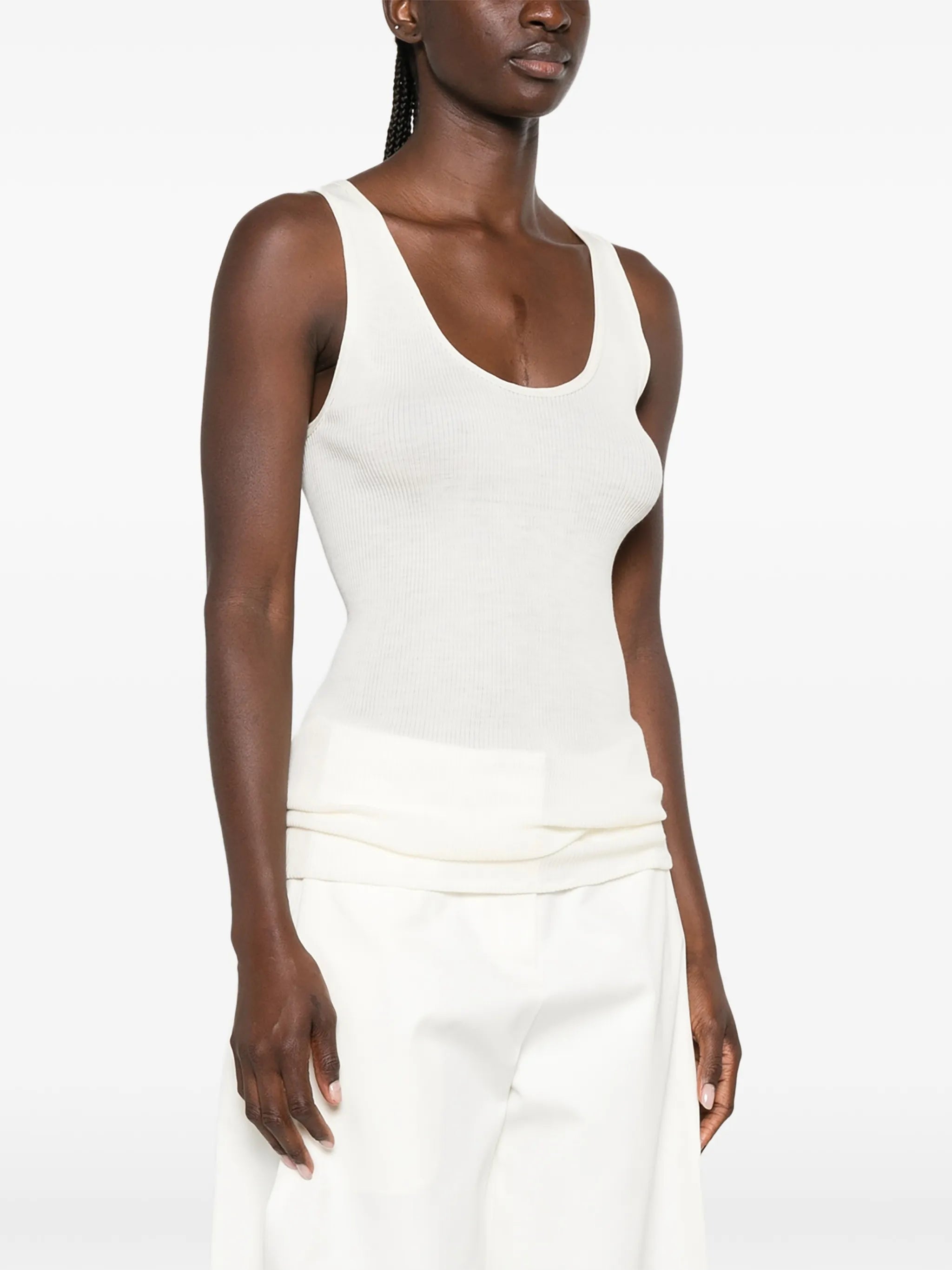 Danel ribbed-knit top
