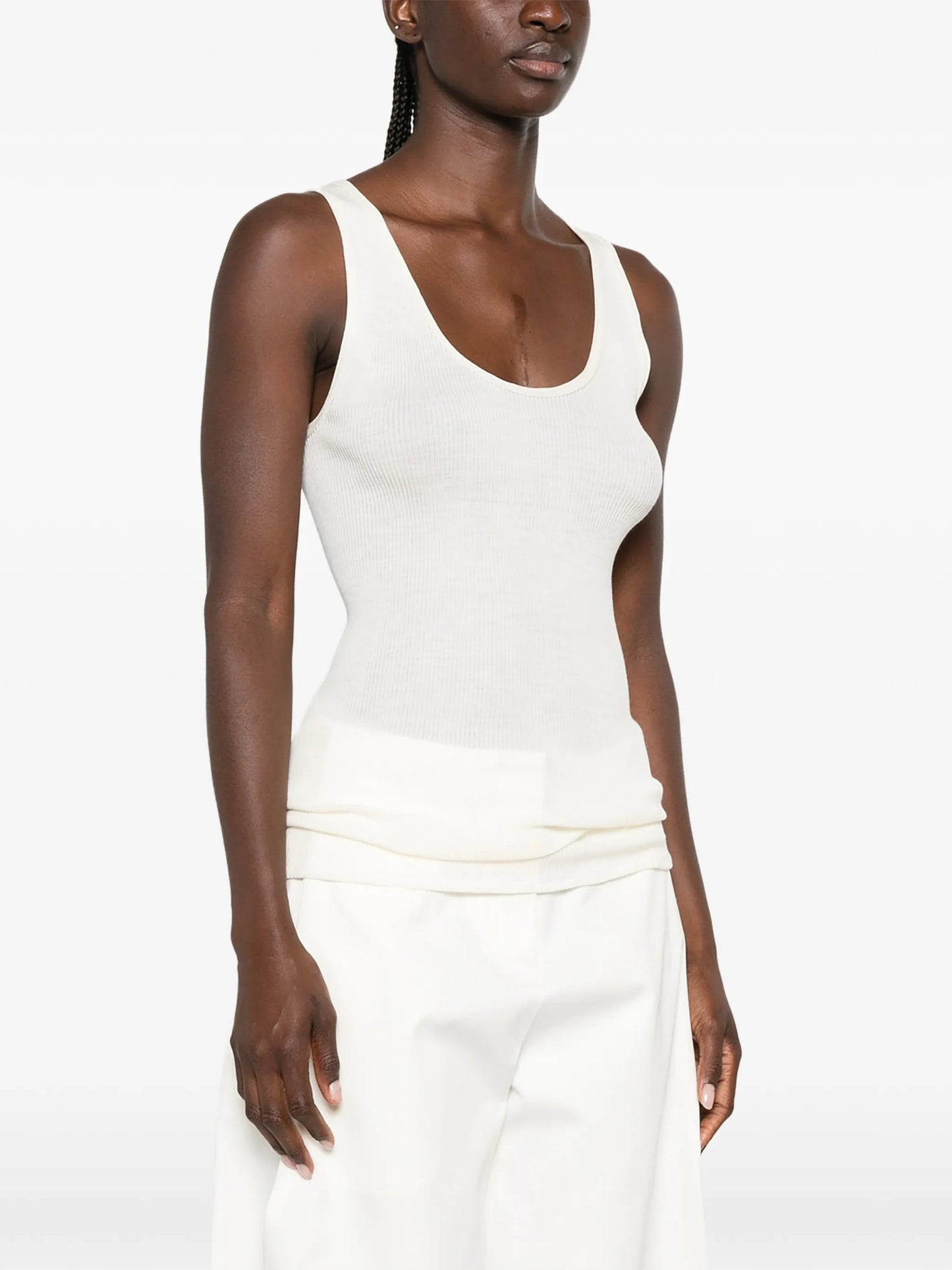 Danel ribbed-knit top