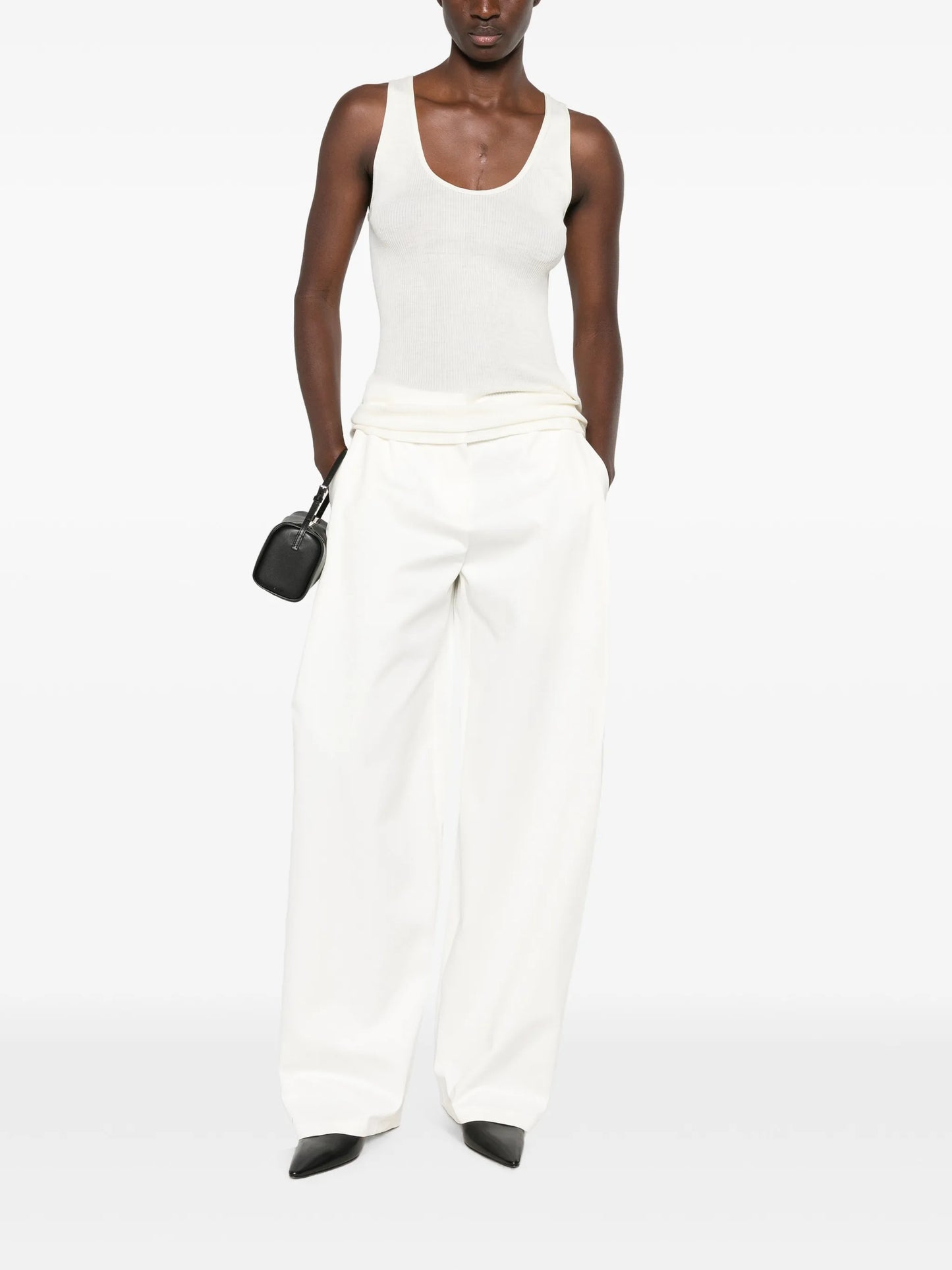 Danel ribbed-knit top