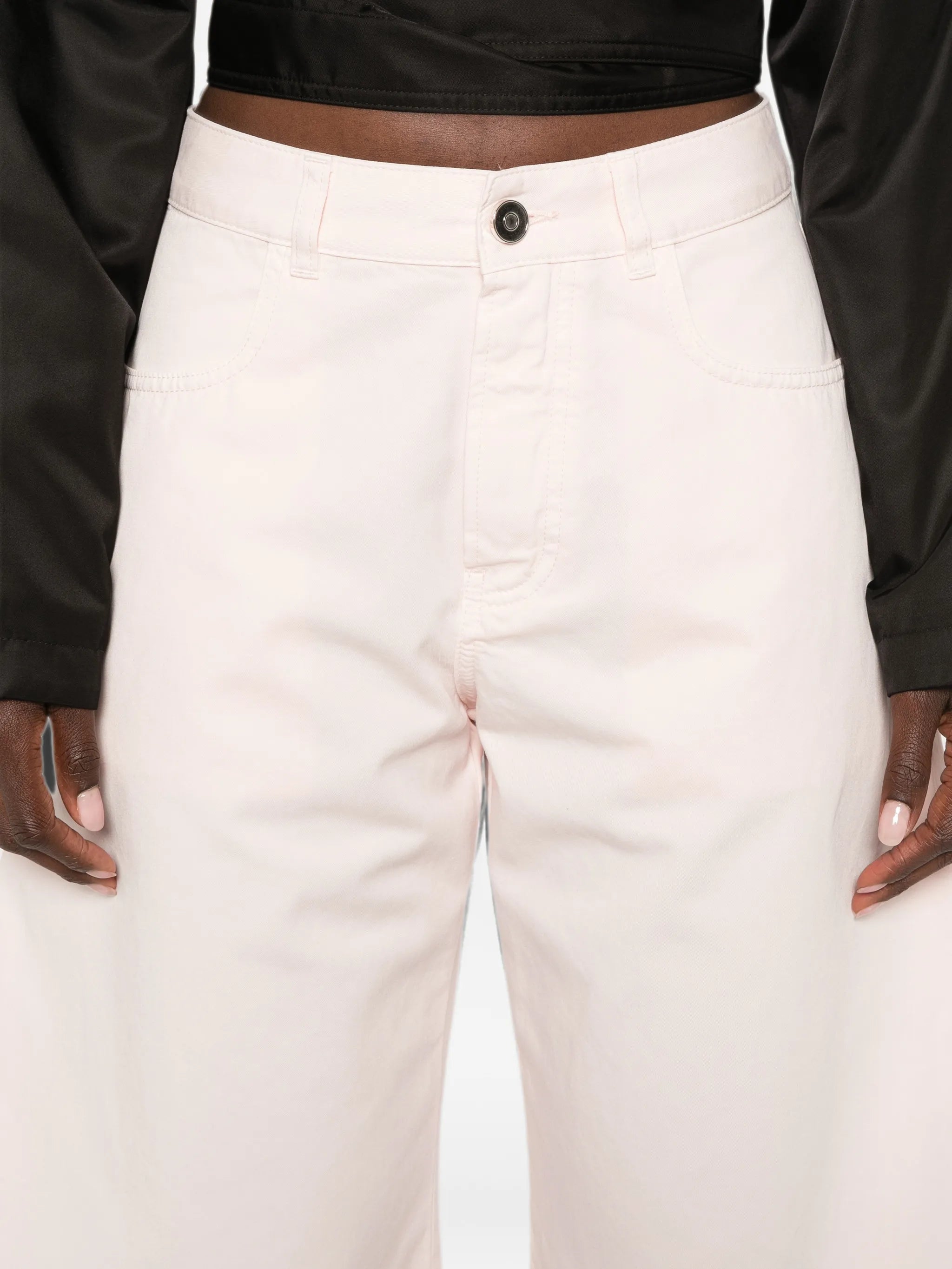 curved-leg jeans