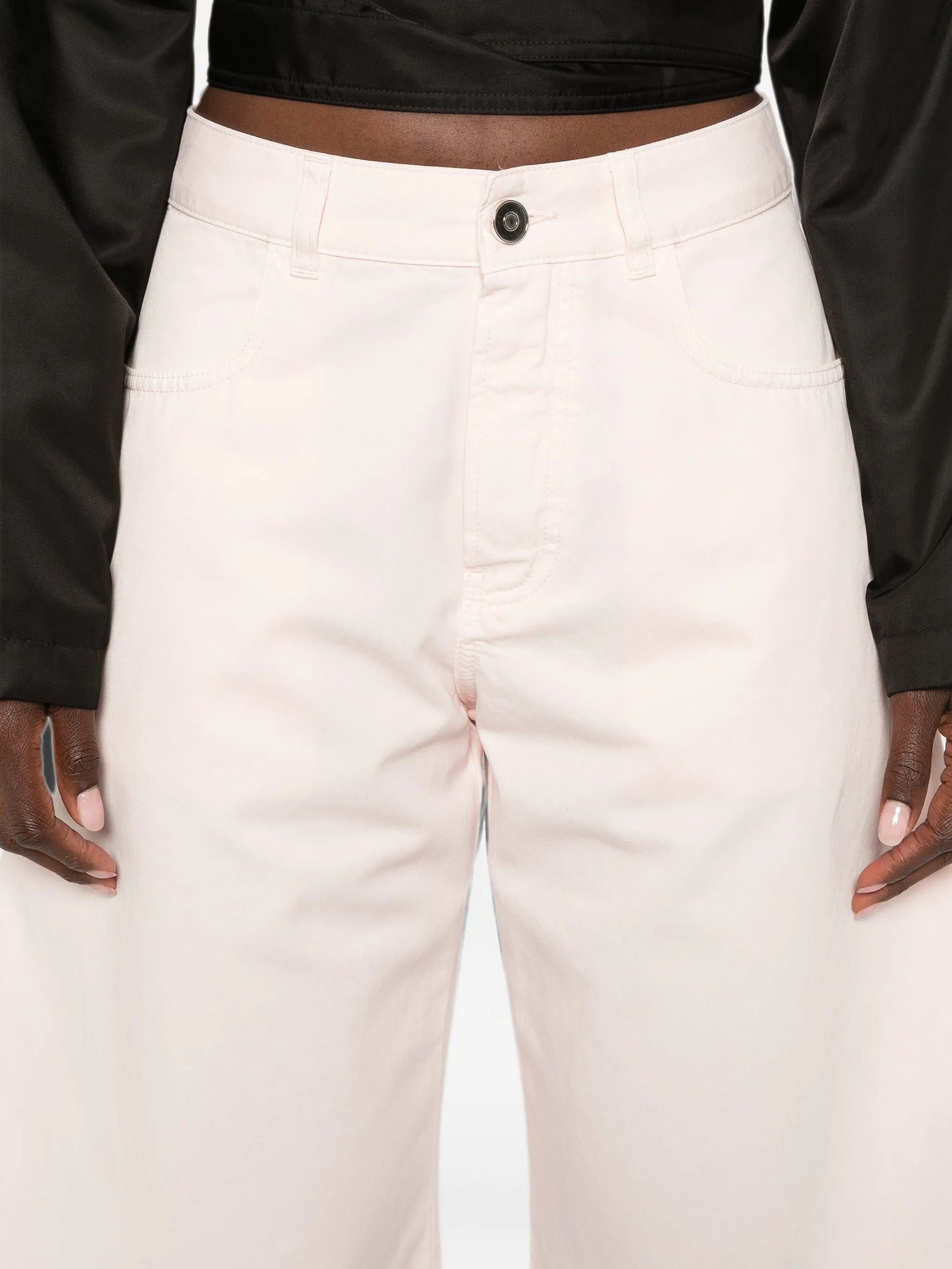 curved-leg jeans