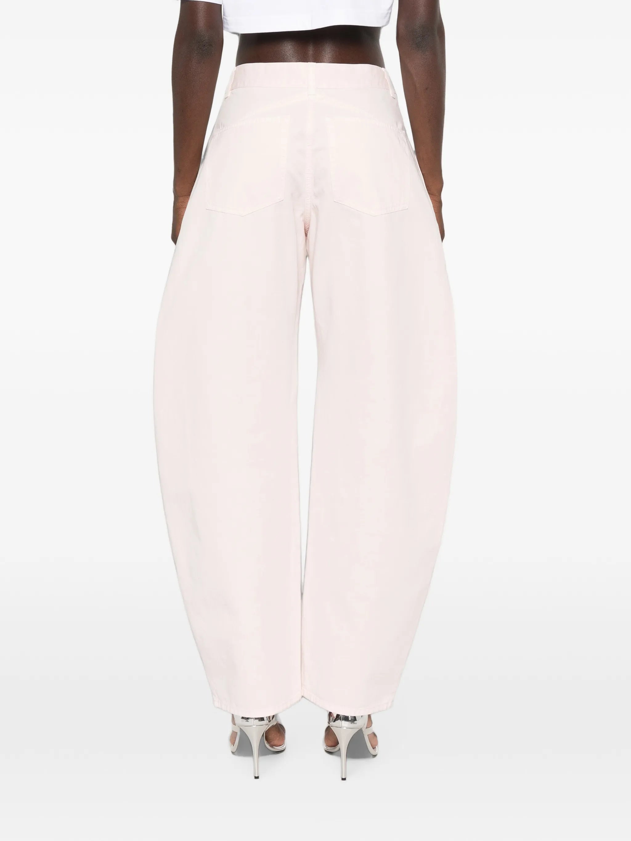 curved-leg jeans