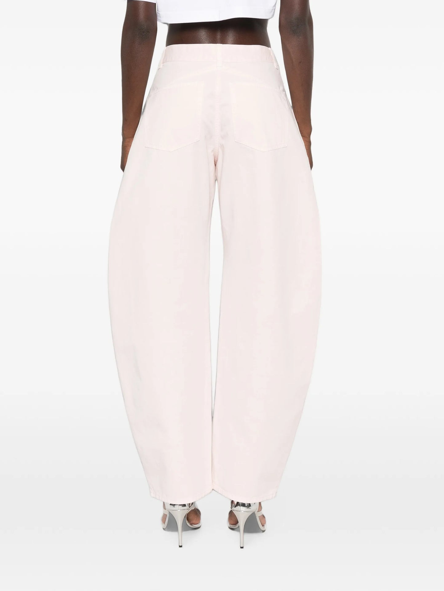 curved-leg jeans