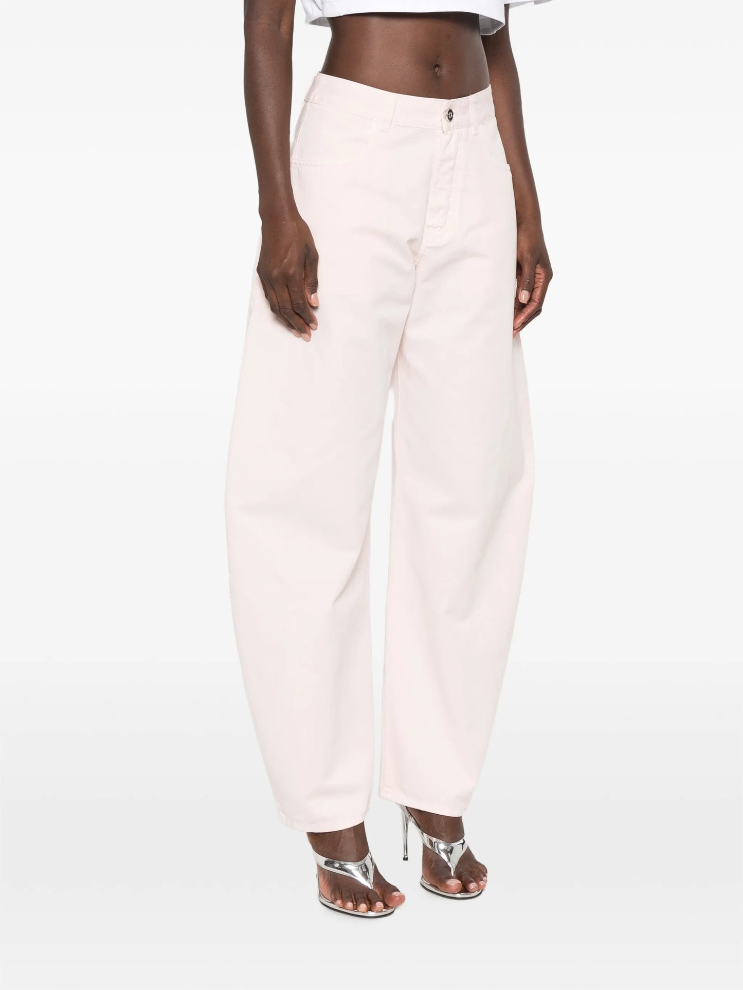 curved-leg jeans