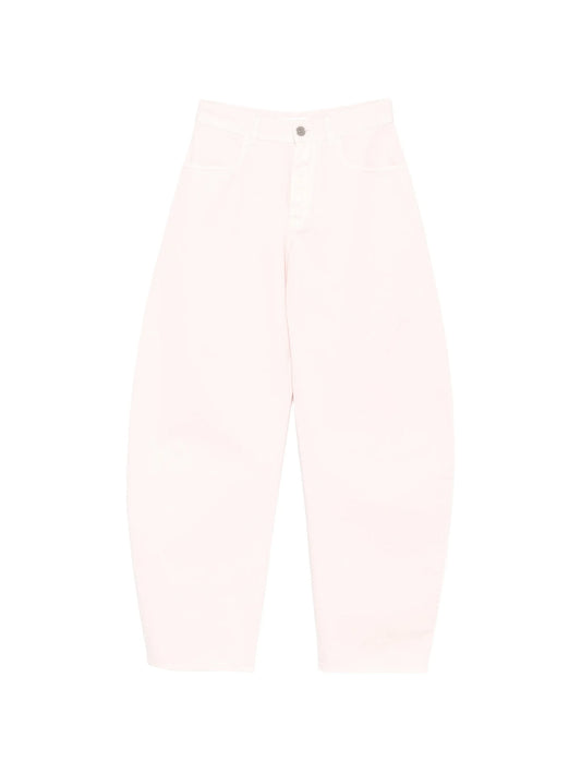 curved-leg jeans