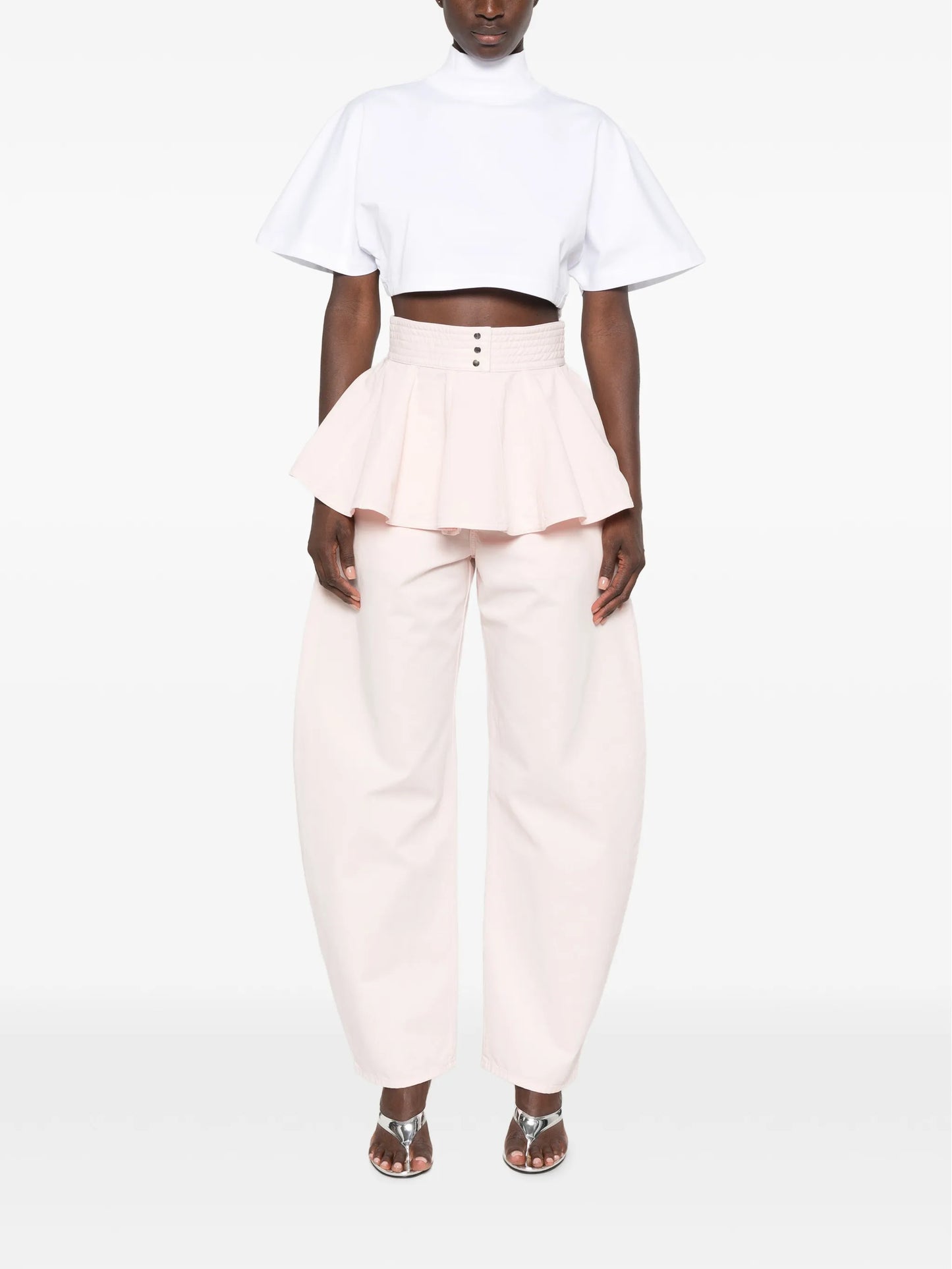 curved-leg jeans