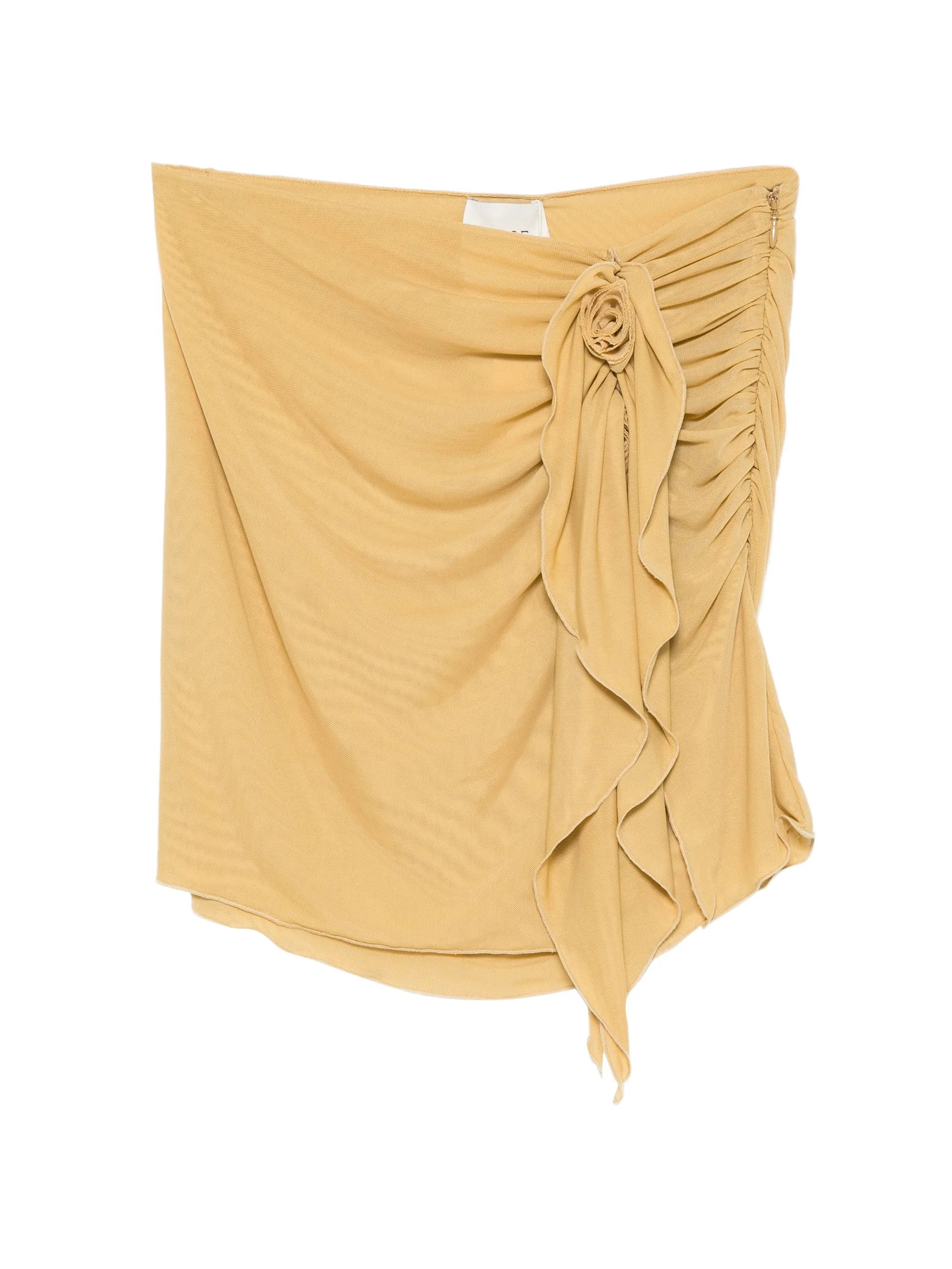 Cynthia flower-embellishment mini skirt
