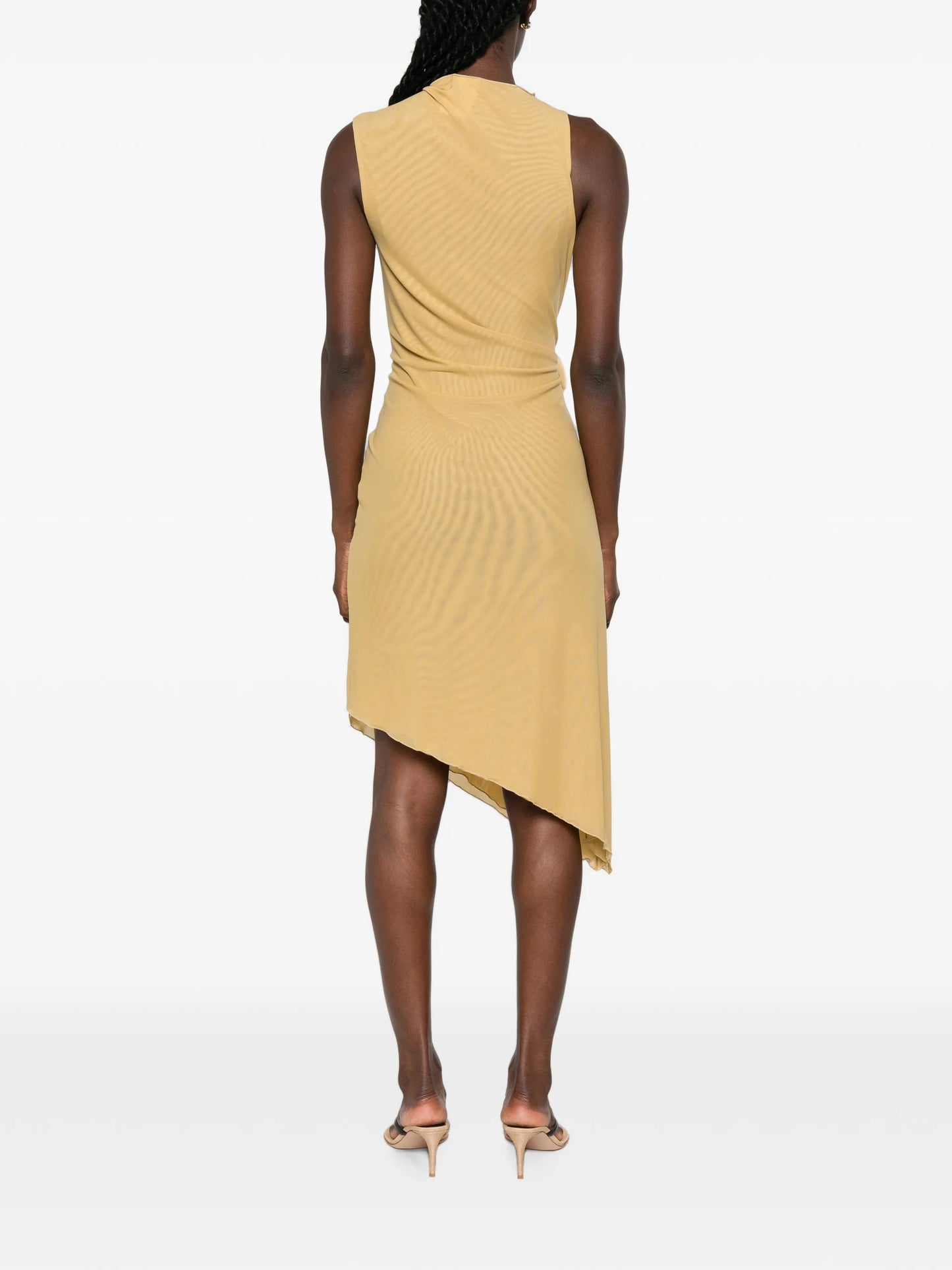 Cynthia floral-appliqué midi dress