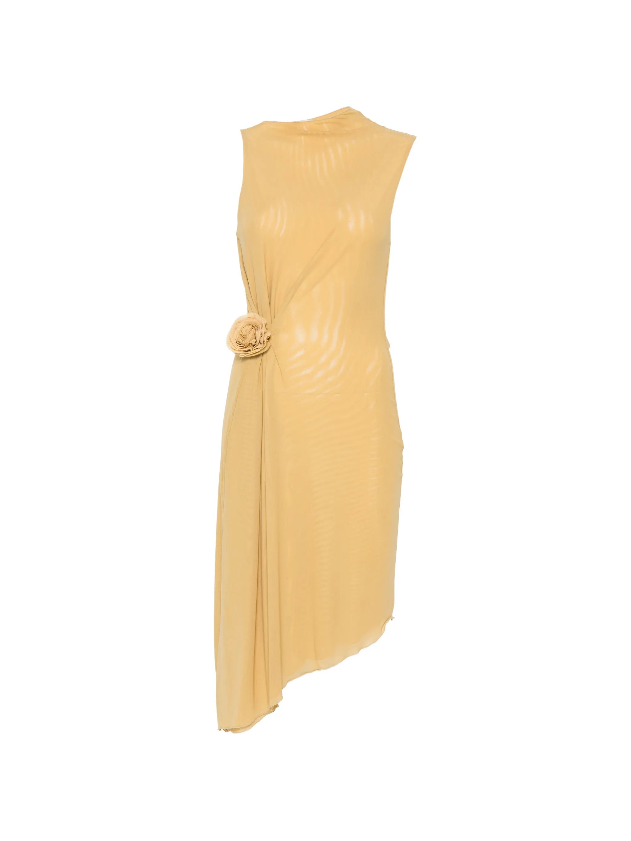 Cynthia floral-appliqué midi dress