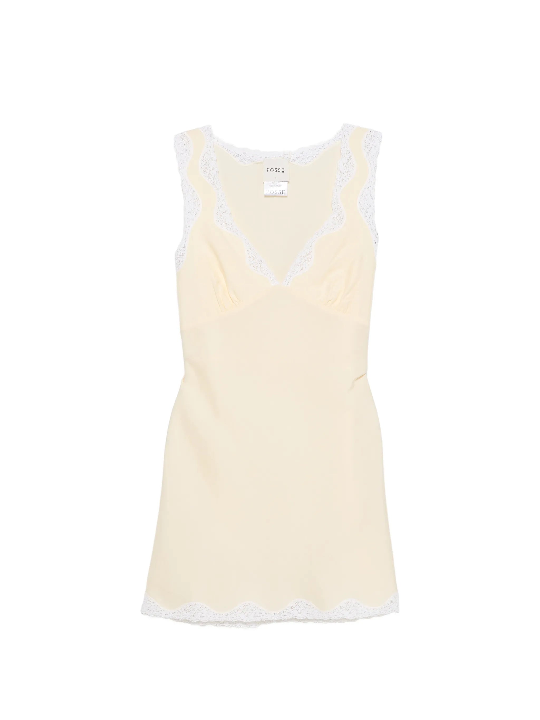 Tabitha lace-trim mini dress
