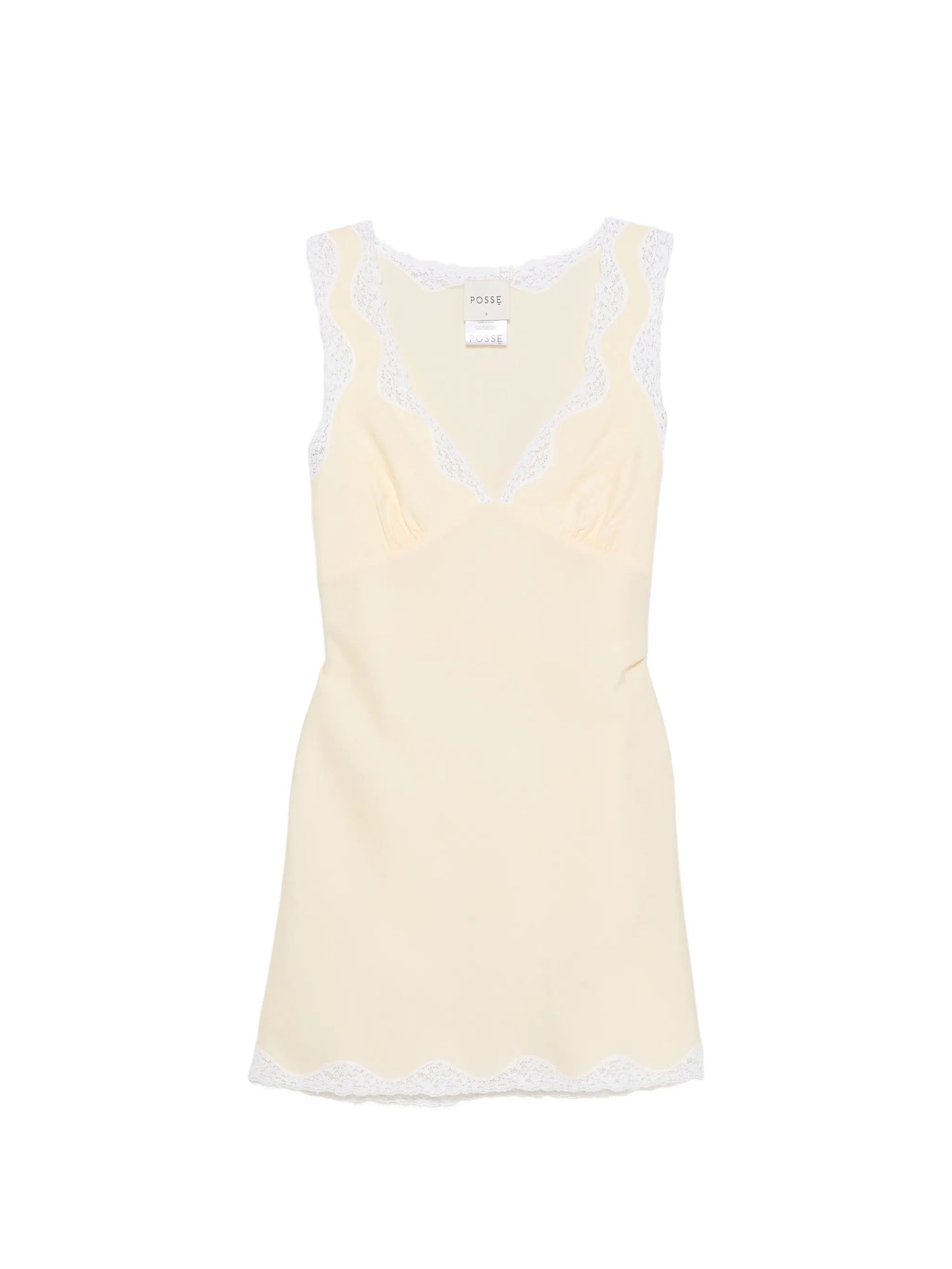 Tabitha lace-trim mini dress