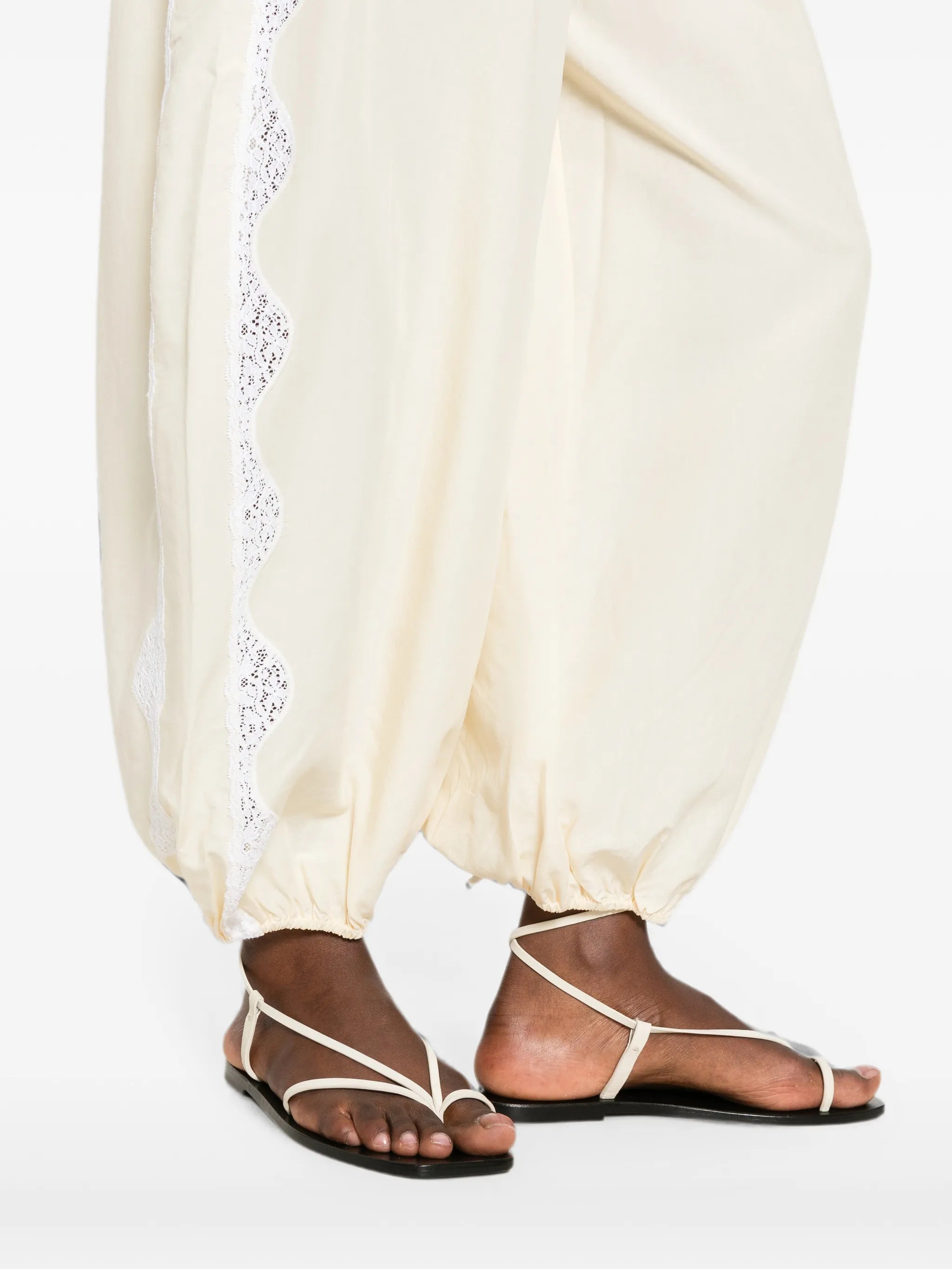 Tabitha lace-trim pants