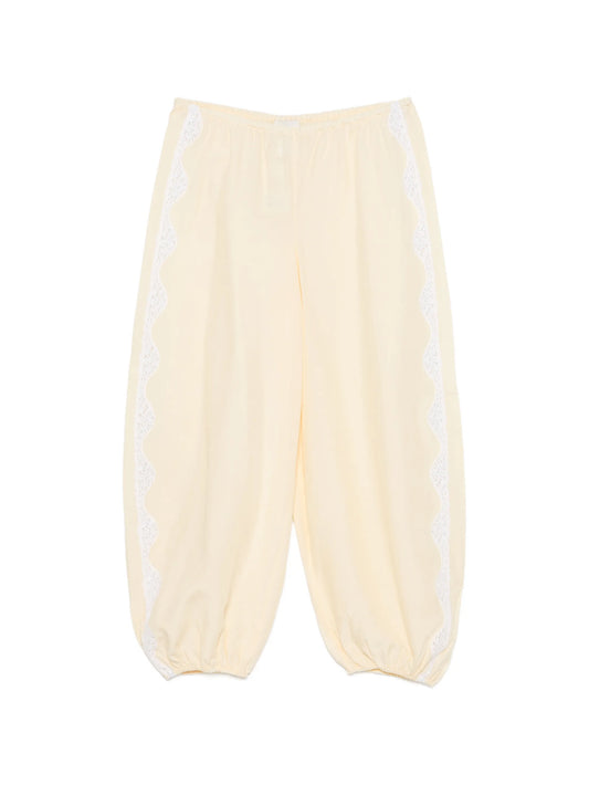Tabitha lace-trim pants
